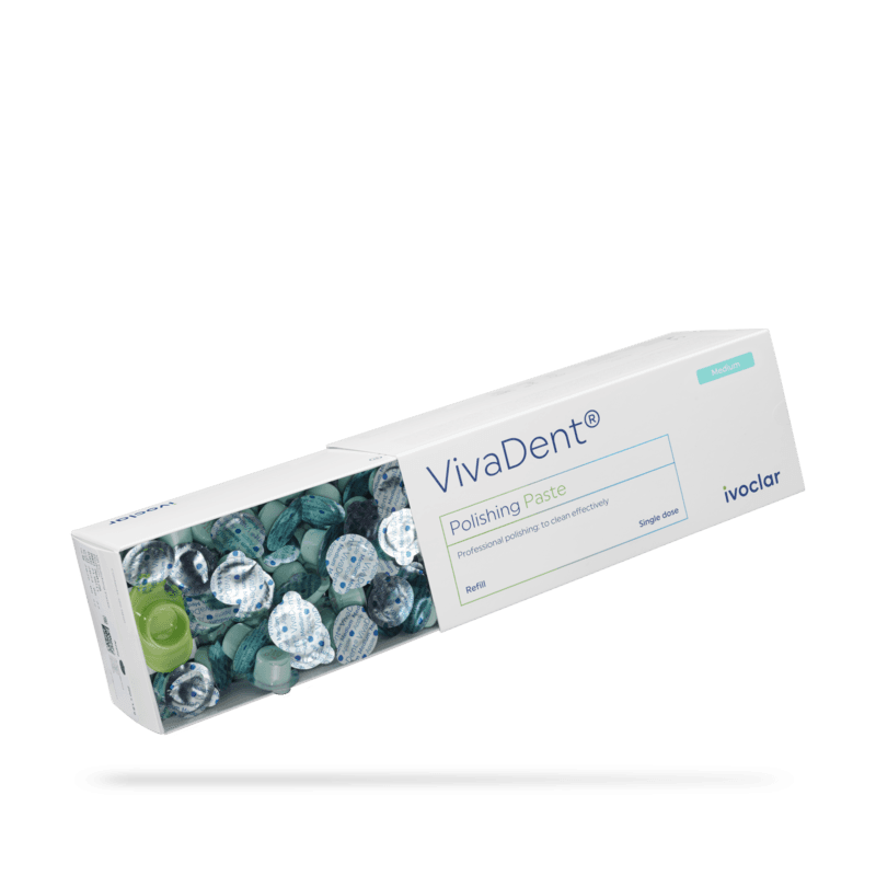 Ivoclar Vivadent VivaDent Polishing Paste, Medium Grit, Fluoride-Free, Unflavored, 1.8g Unit Dose Cups, 200/Box, 760119 thumbnail 11