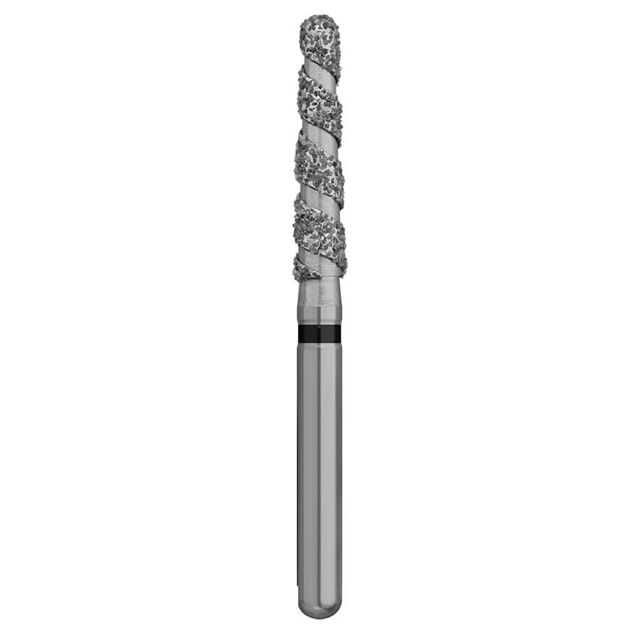 Brasseler BrioPrep Super Coarse Round End Taper Diamond Bur, FG 016, Sterile (25 Pack), BRIOT5856.31.016