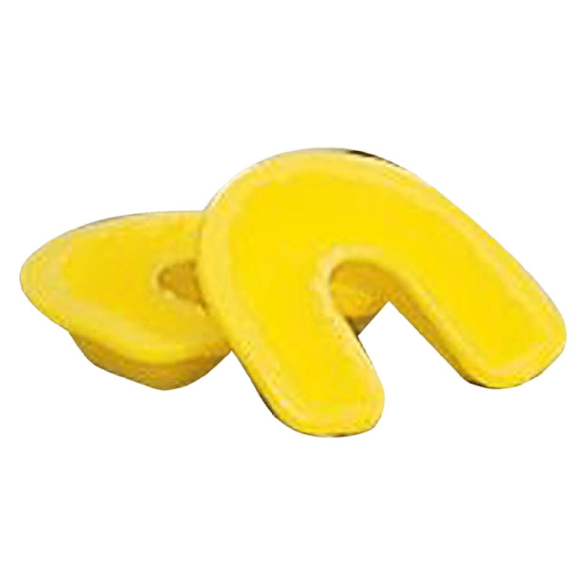 Acclean Single Arch Fluoride Trays, Foam, Small, Without Handle, Yellow, Disposable, 100/Pk