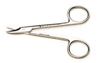 Scissor Crown & Collar 4" Straight, Smooth, German Stainless Steel, Pair