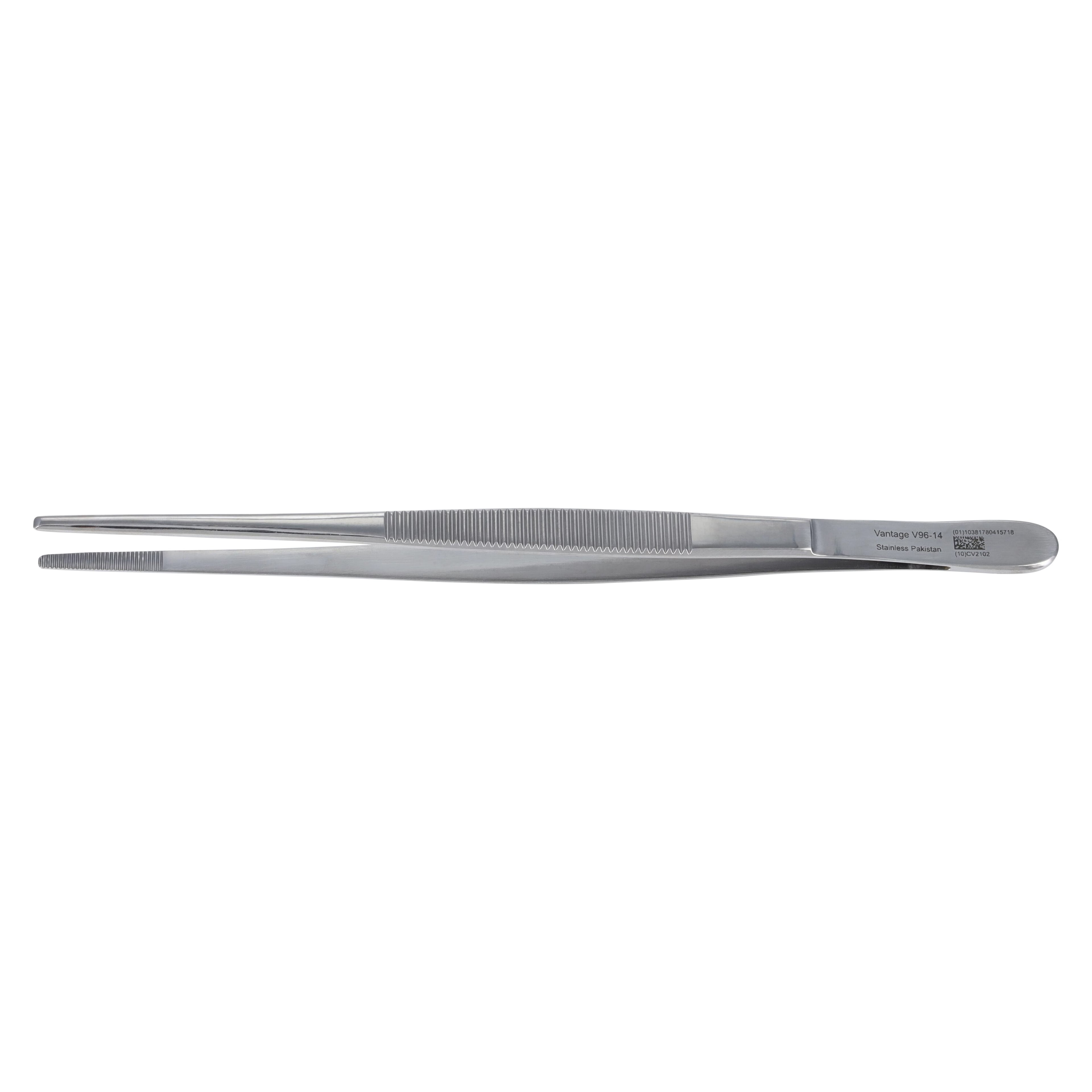 Miltex Vantage Dressing Forceps, 8 Inch, Stainless Steel, Autoclavable, Each