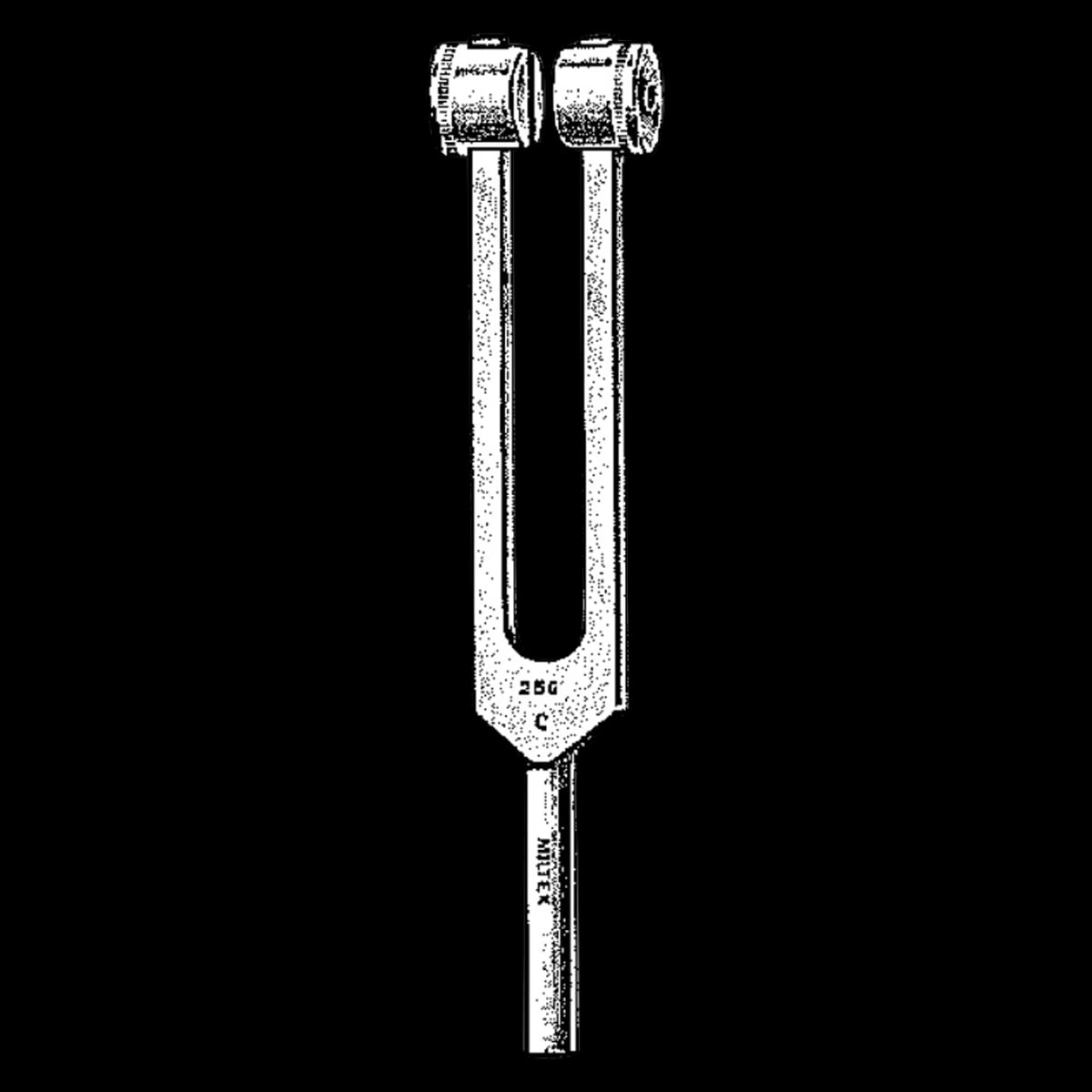 Miltex Tuning Fork C-256, 256 Hz, Stainless Steel, Each