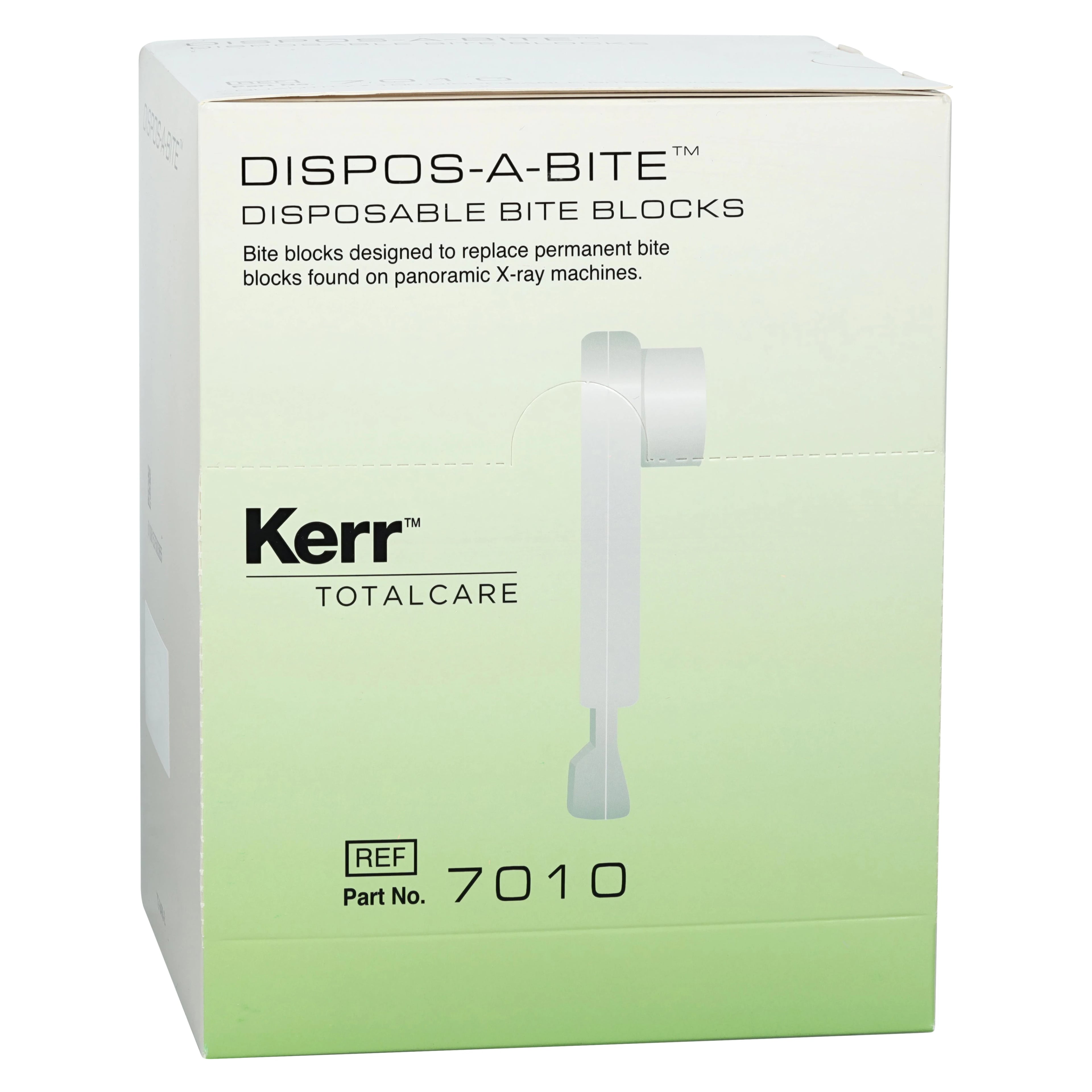 Kerr Dispos-a-Bite Disposable Bite Block for Siemens OP10/Instrumentarium Panoramic X-Ray, White, 100/Box, #7010C