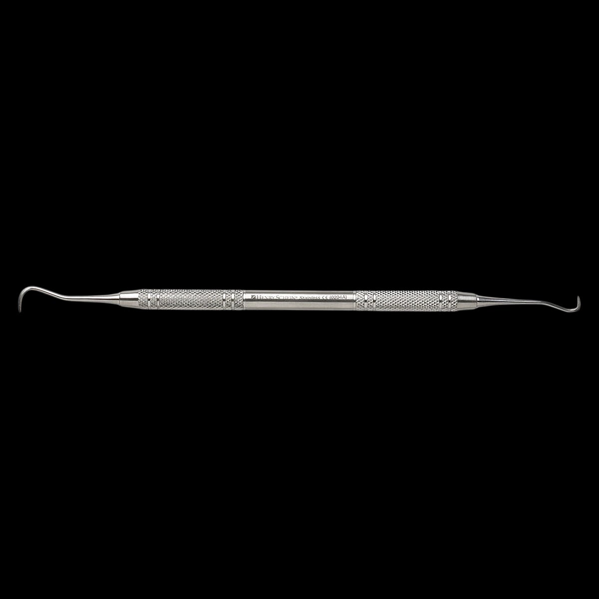 Henry Schein S5/33 Double-Ended Scaler, Stainless Steel Solid Handle, 6.5 mm Diameter, 27 g, Each