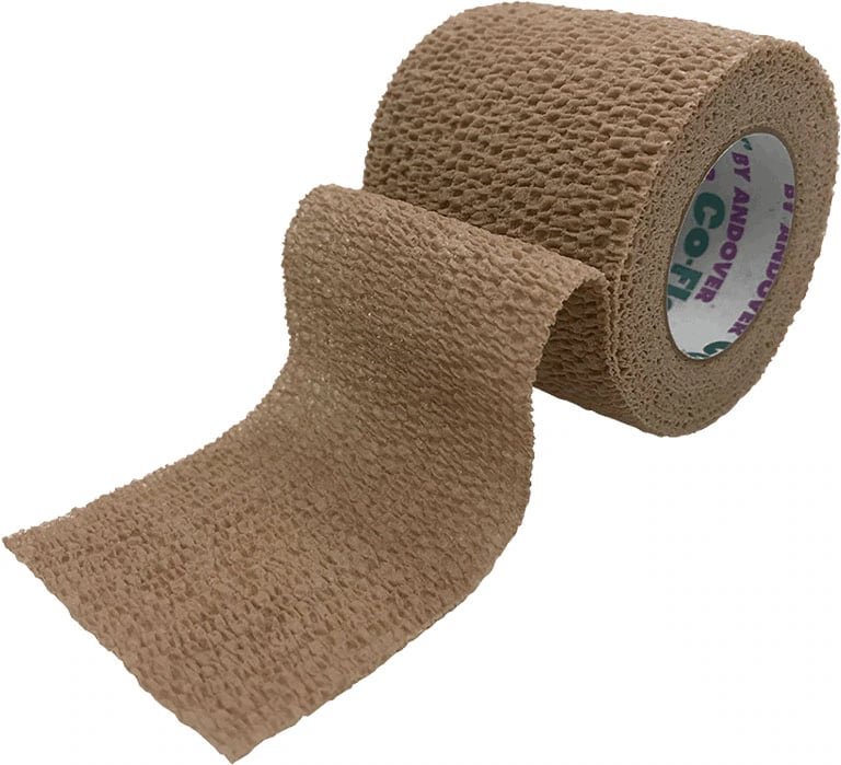 CoFlex LF Cohesive Bandage, 3" x 5 yd, Tan, Non-Sterile, 24/Box