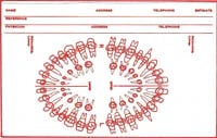 Record Cards 5x8 #100, 2-Sided, White, Red Ink, 110 Lb Index Stock, 100/Box