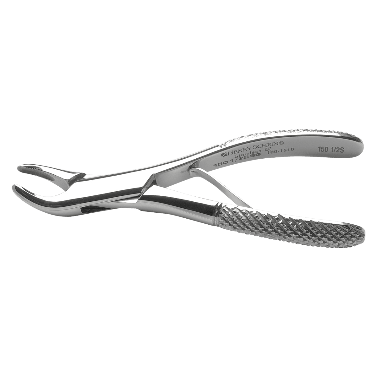 Extracting Forceps #150-1/2S SG, Serrated, Stainless Steel, 4.75 in