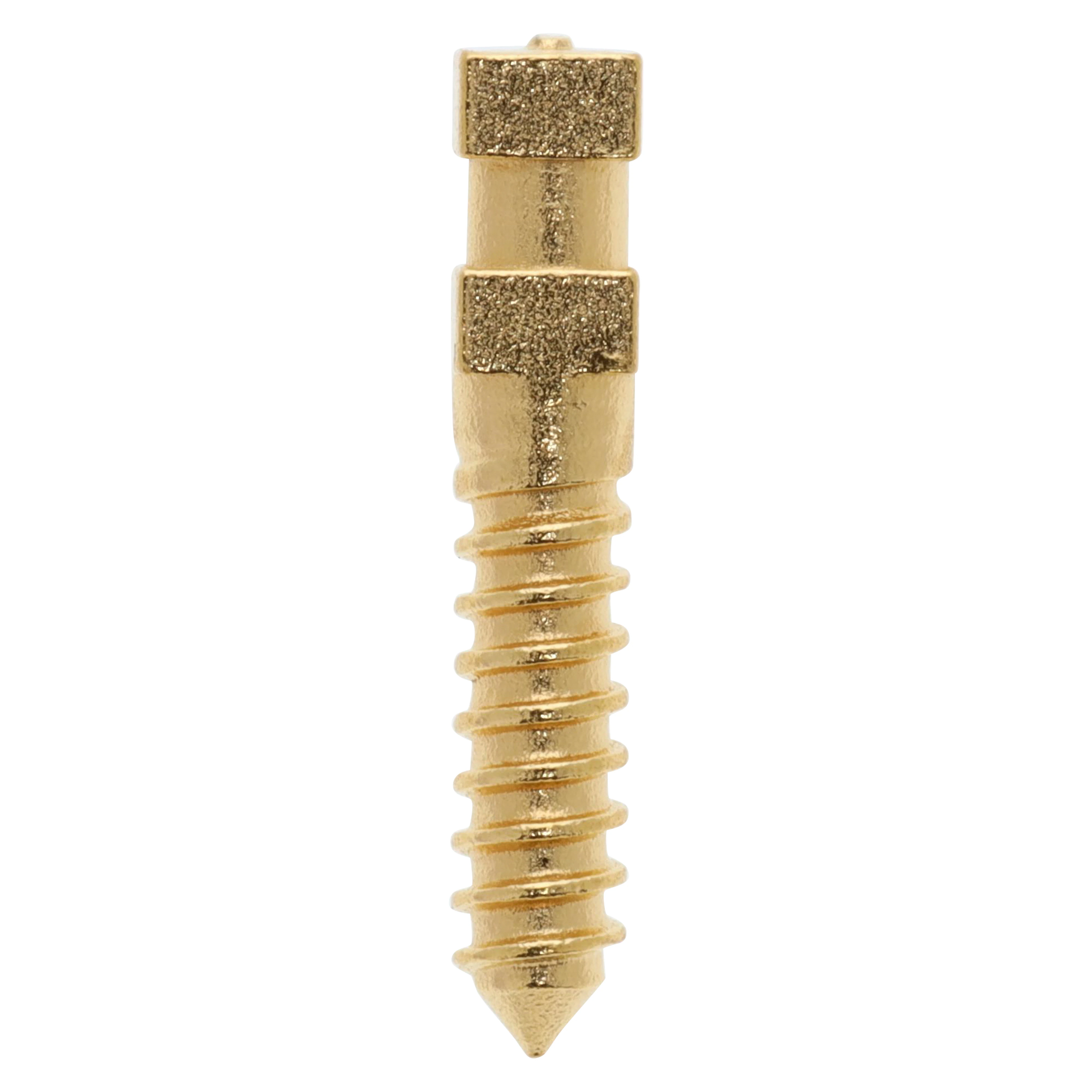 Compo-Post Gold Plated Screw Post Refill, Medium, 9.5 mm, 12/Box