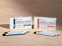 Articu-Film Articulating Film Strips, Double-Sided, Red, 4 in x 3/4 in, 25 Sheets/Book, 18 Books/Box