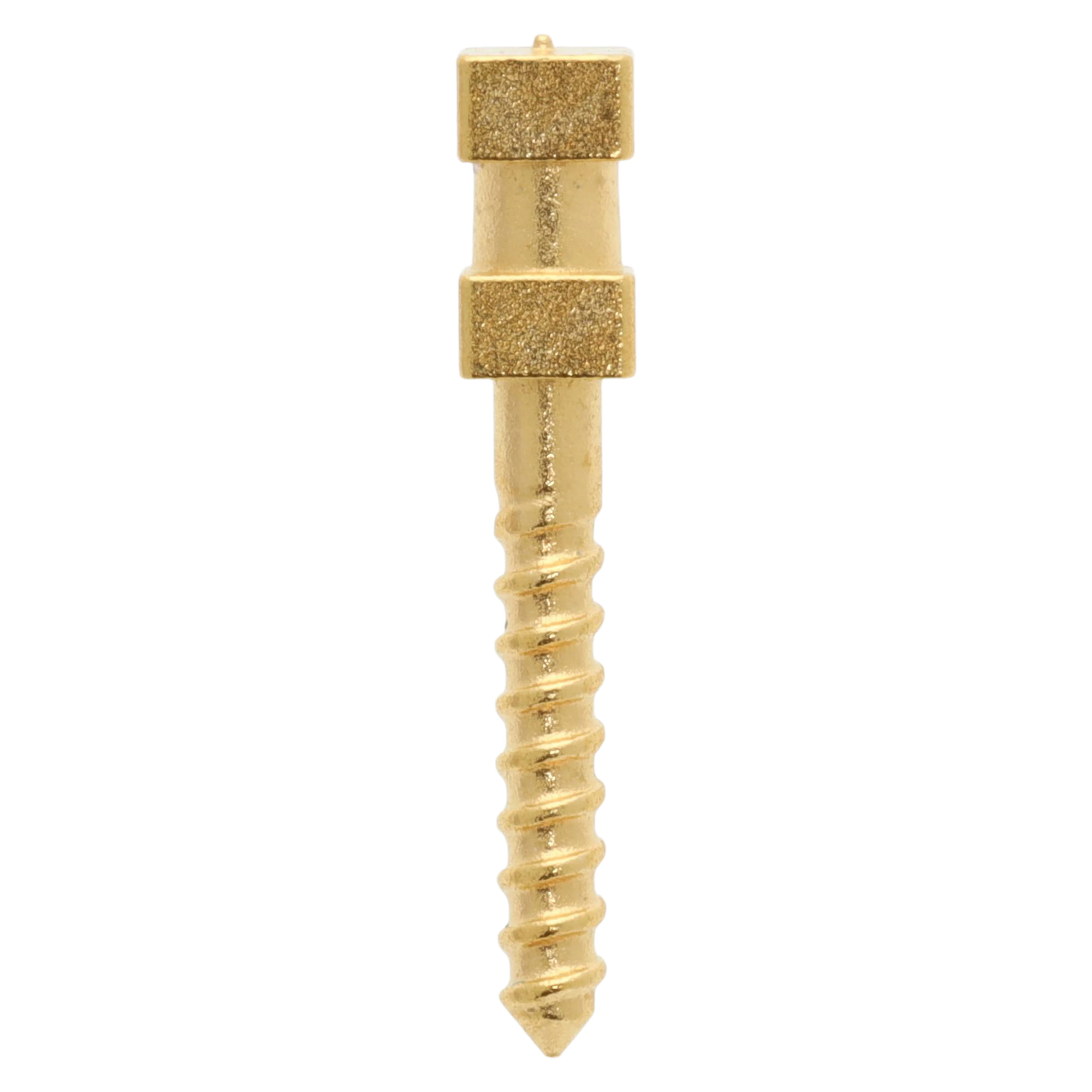 Compo-Post Gold Plated Screw Post Refill, Medium, 9.5 mm, 12/Box