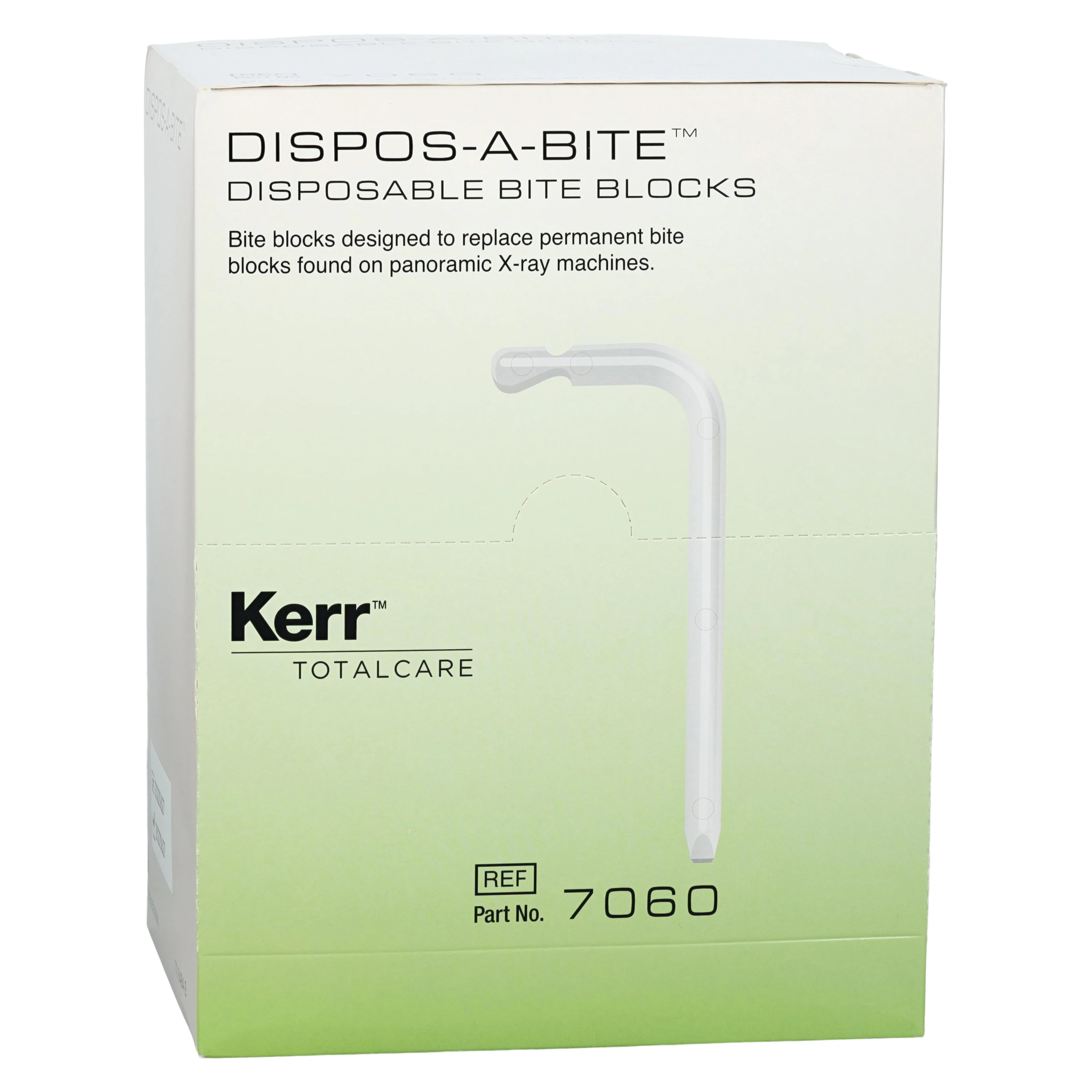 Kerr Dispos-a-Bite Disposable Bite Block for Planmeca Panoramic X-Ray, White, 100/Box, #7060C