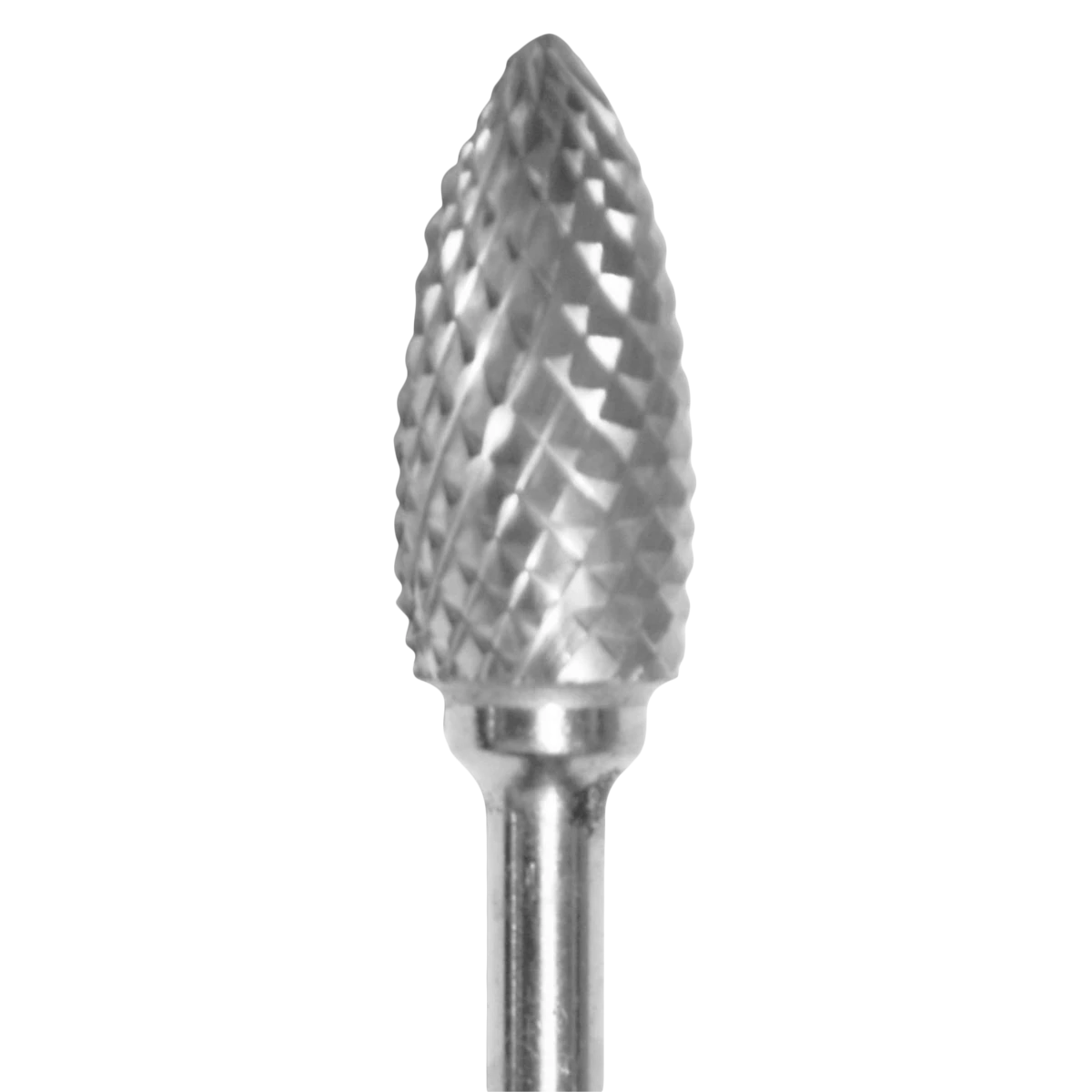 Buffalo Dental #81A/61A Coarse Diamond Cut Flame Tungsten Carbide Bur, HP (Handpiece), 3/32" Shank, Single Bur