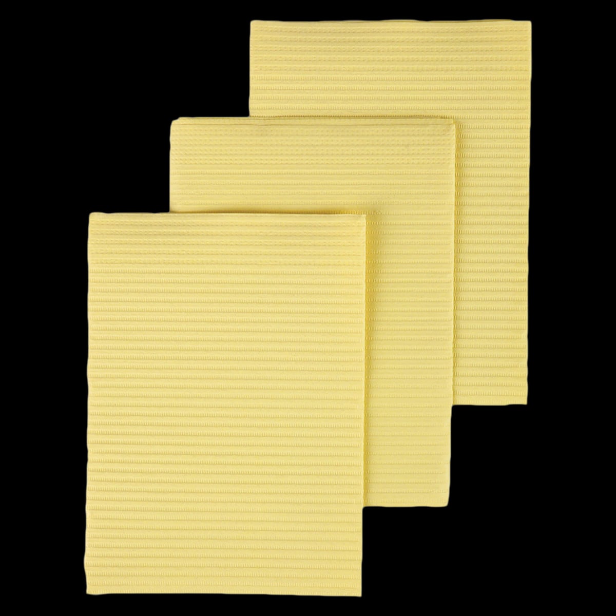 Dri-Gard Plus Patient Towels, 3-Ply Tissue/Poly, 13" x 19", Yellow, 500/Case
