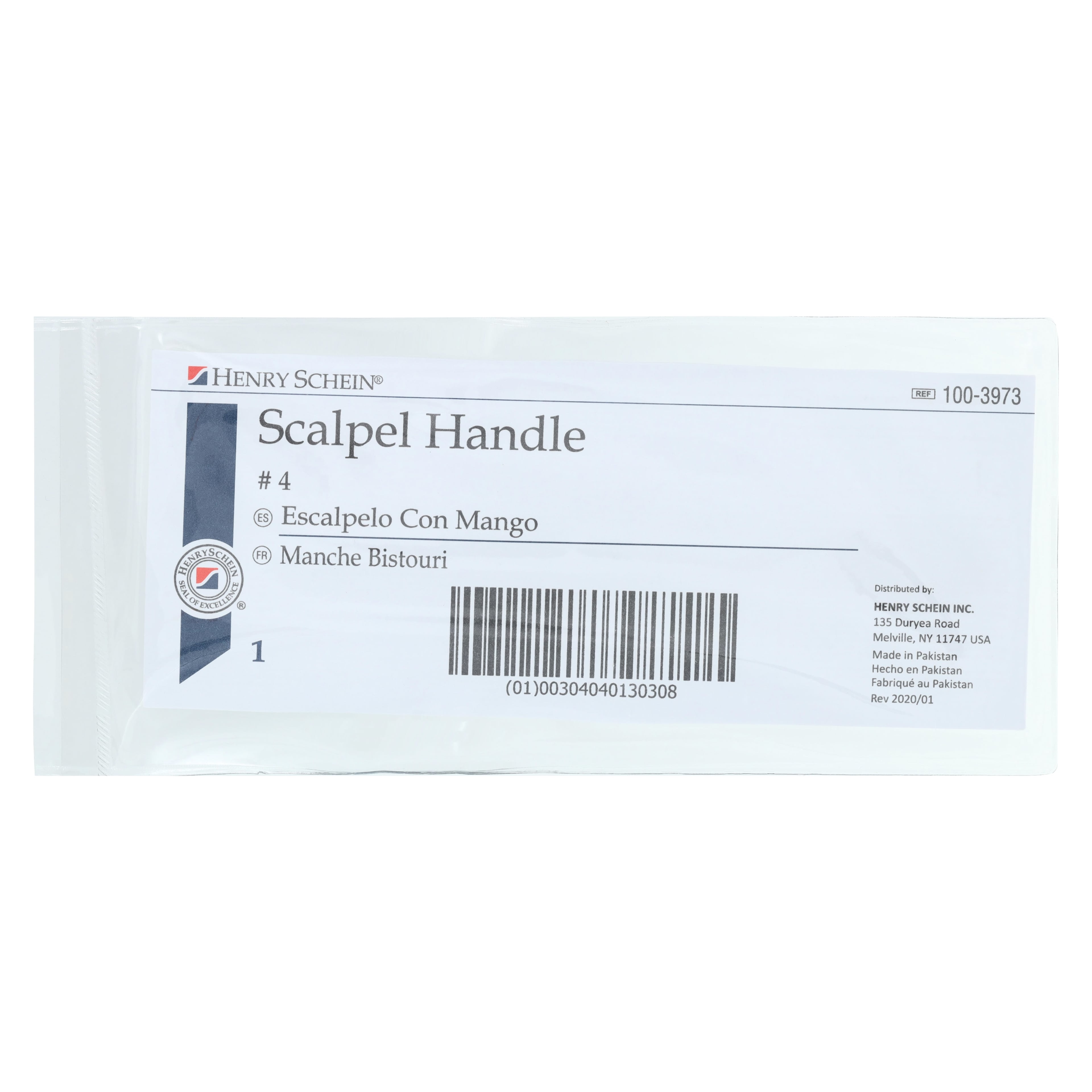 Henry Schein Surgical Blade Handle #4 for #20, #21, #22 & #23 Blades