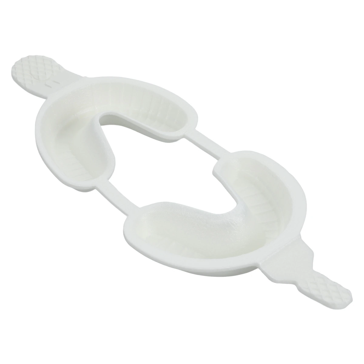 Acclean Dual Arch Fluoride Trays, Foam, Medium, With Hinge, White, Disposable, 100/Box