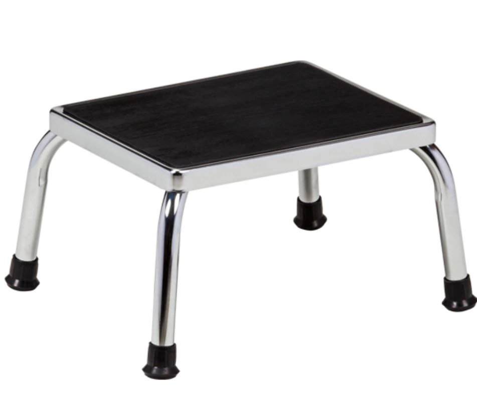 Clinton Industries Chrome 4-Leg Step Stool (Foot Stool)
