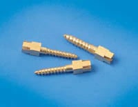 Henry Schein Screw Posts Gold Plated, Short, Assorted, 12/Box