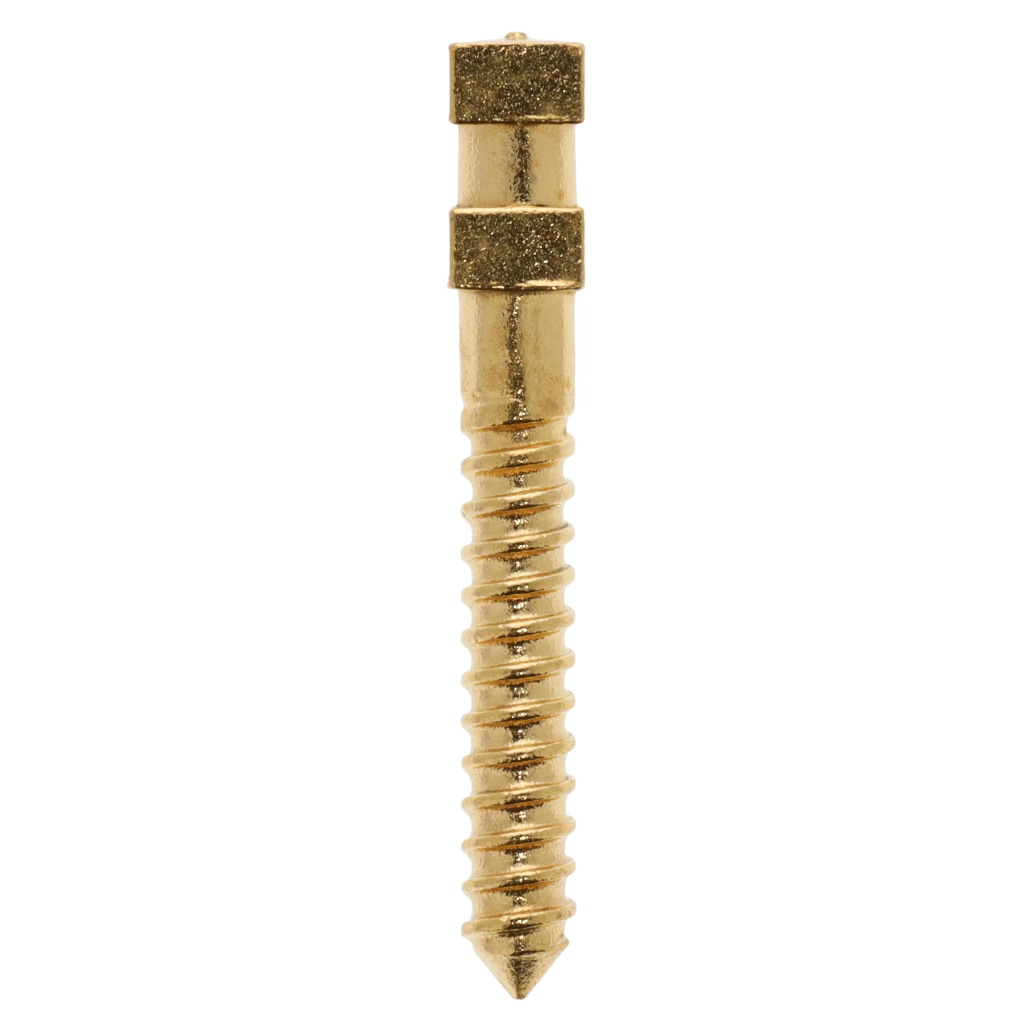 Compo-Post Screw Posts, Gold Plated, Long 12 mm, Refill, 12/Box