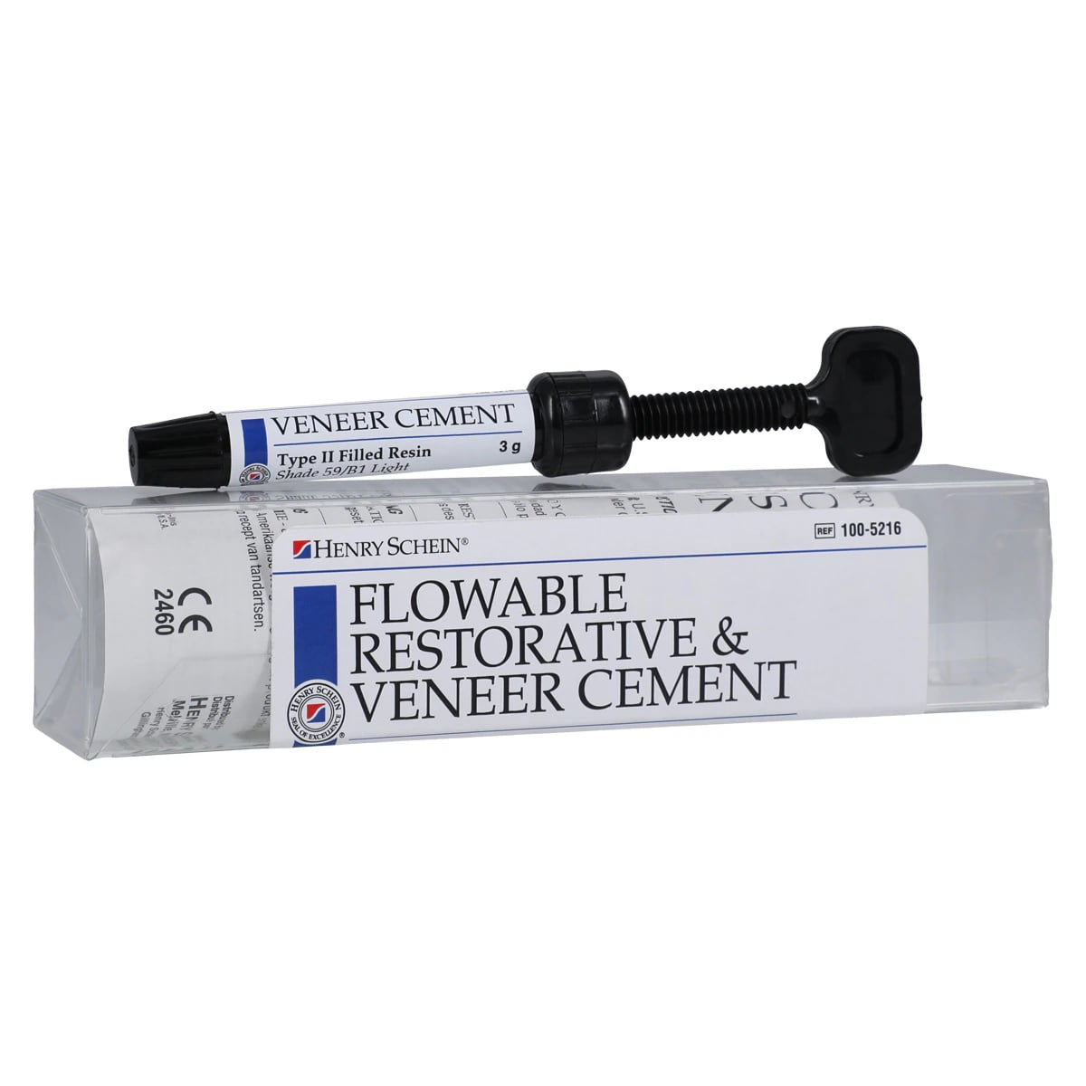 Henry Schein Veneer Cement Light-Cure Refill Syringe, 3 g, 1 Syringe