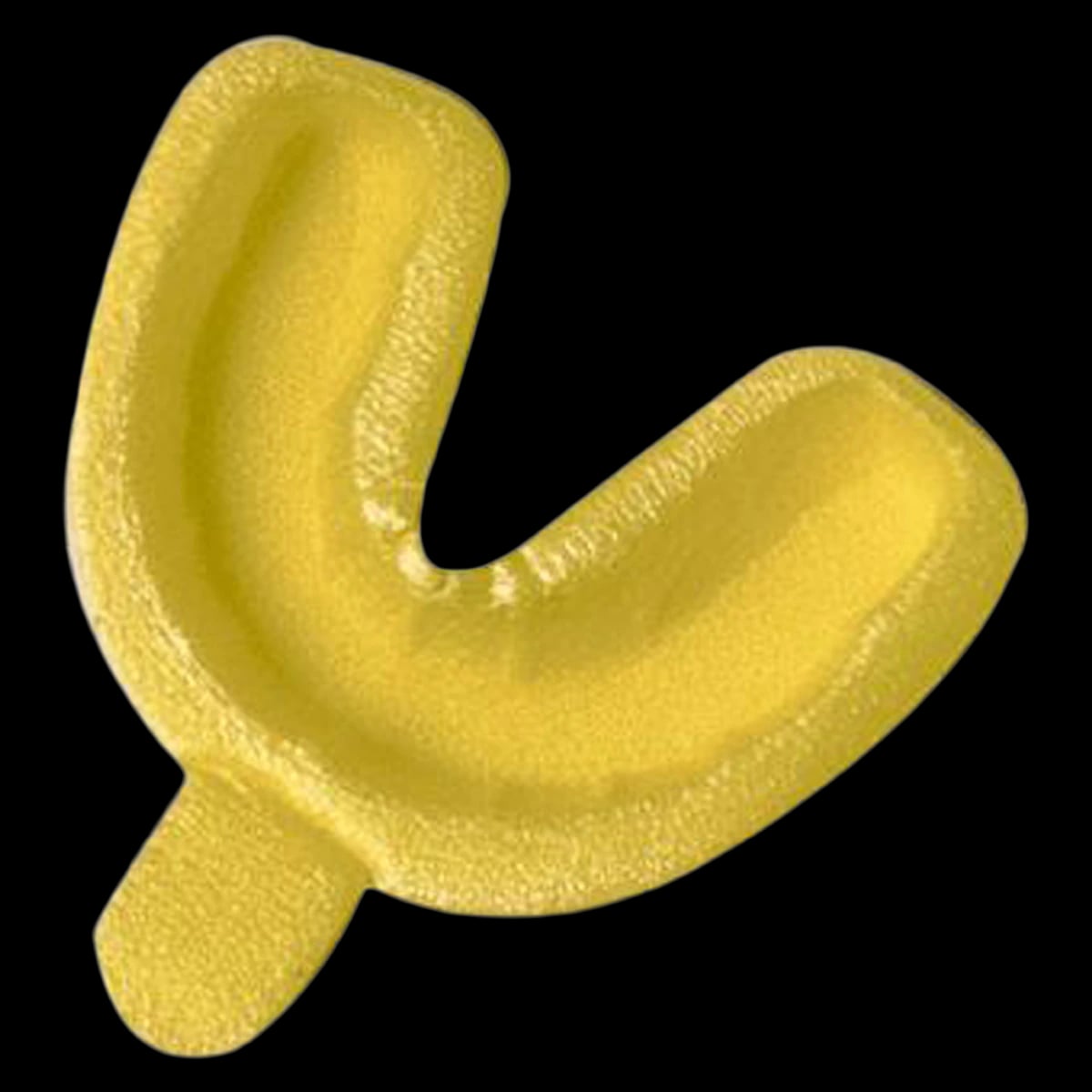 Acclean Single Arch Fluoride Trays, Foam, Small, Yellow, With Handle, Disposable, 100/Pk