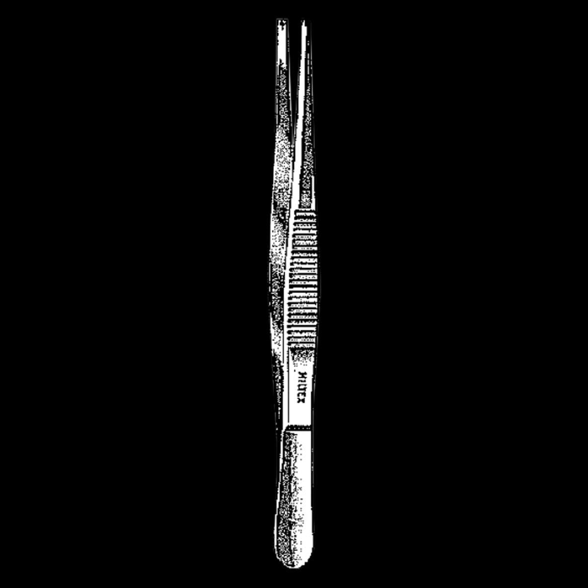 Miltex 5.5" Tissue Forceps with 2 x 3 Teeth and Standard Pattern Serrated Handle