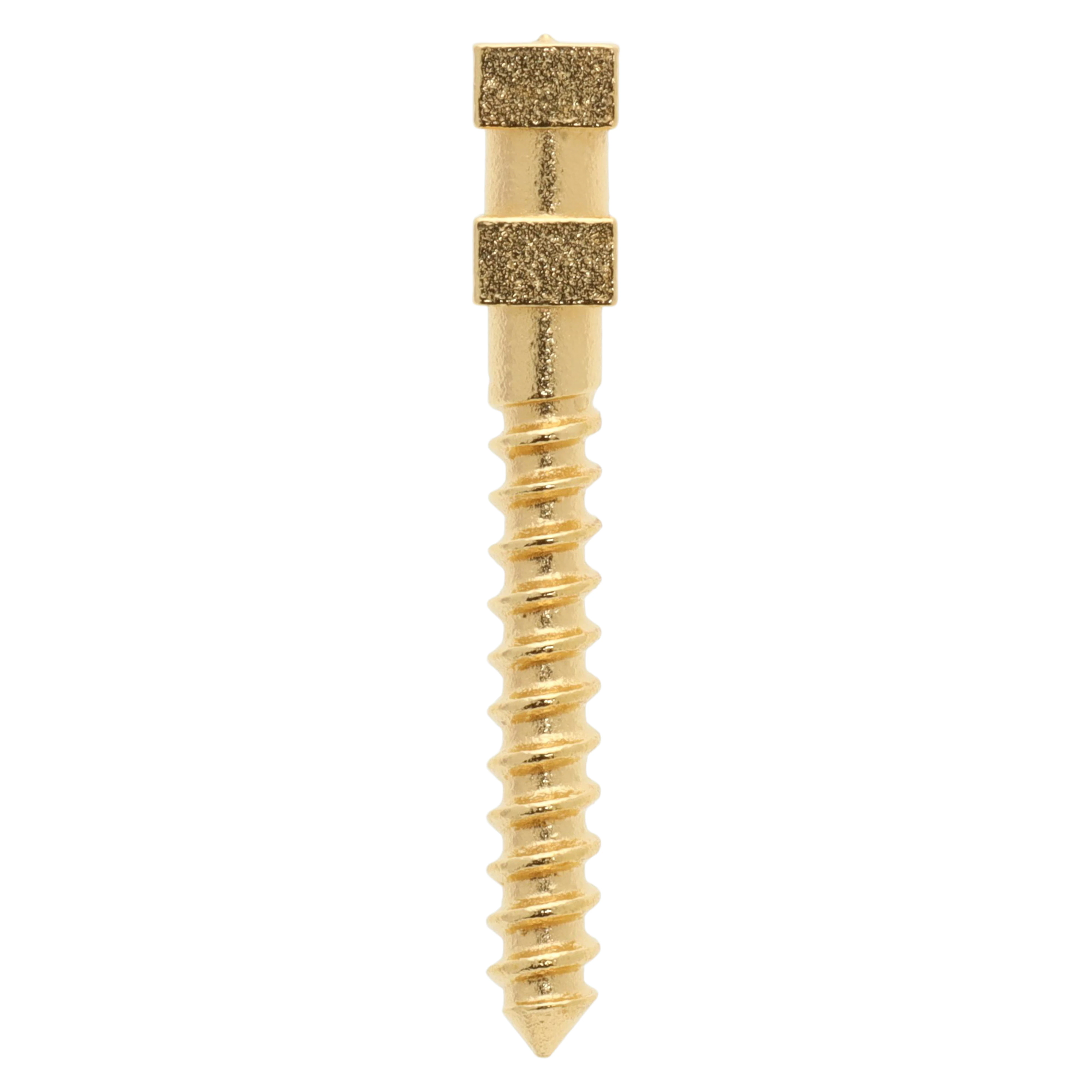 Compo-Post Screw Posts, Gold Plated, Long 12 mm, Refill, 12/Box