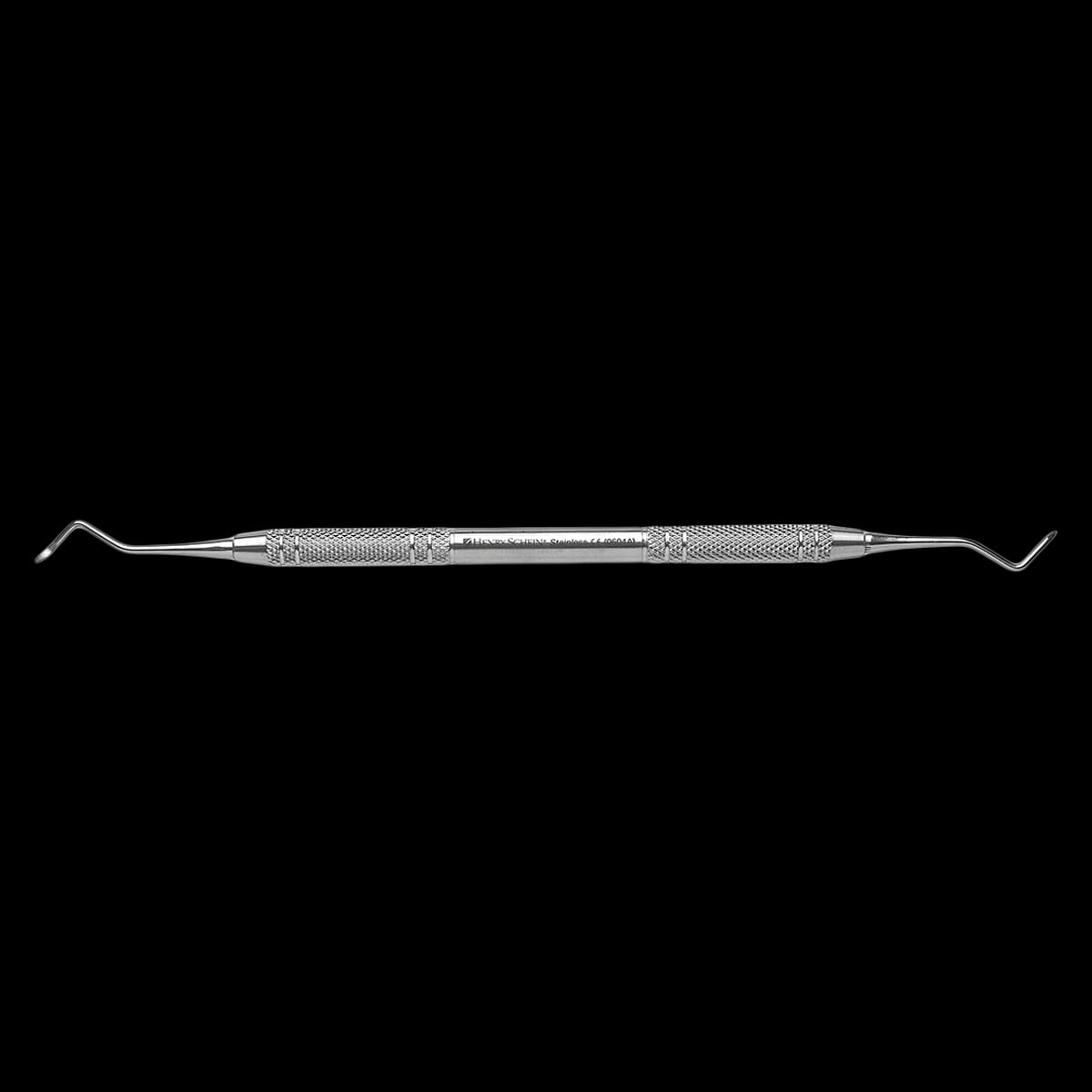 Henry Schein McCall Curette Double End 13S/14S, Solid Handle, Stainless Steel, Each