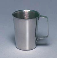 Medegen Stainless Steel Laboratory Beaker, 500 mL (32 oz), Pour Spout, Each