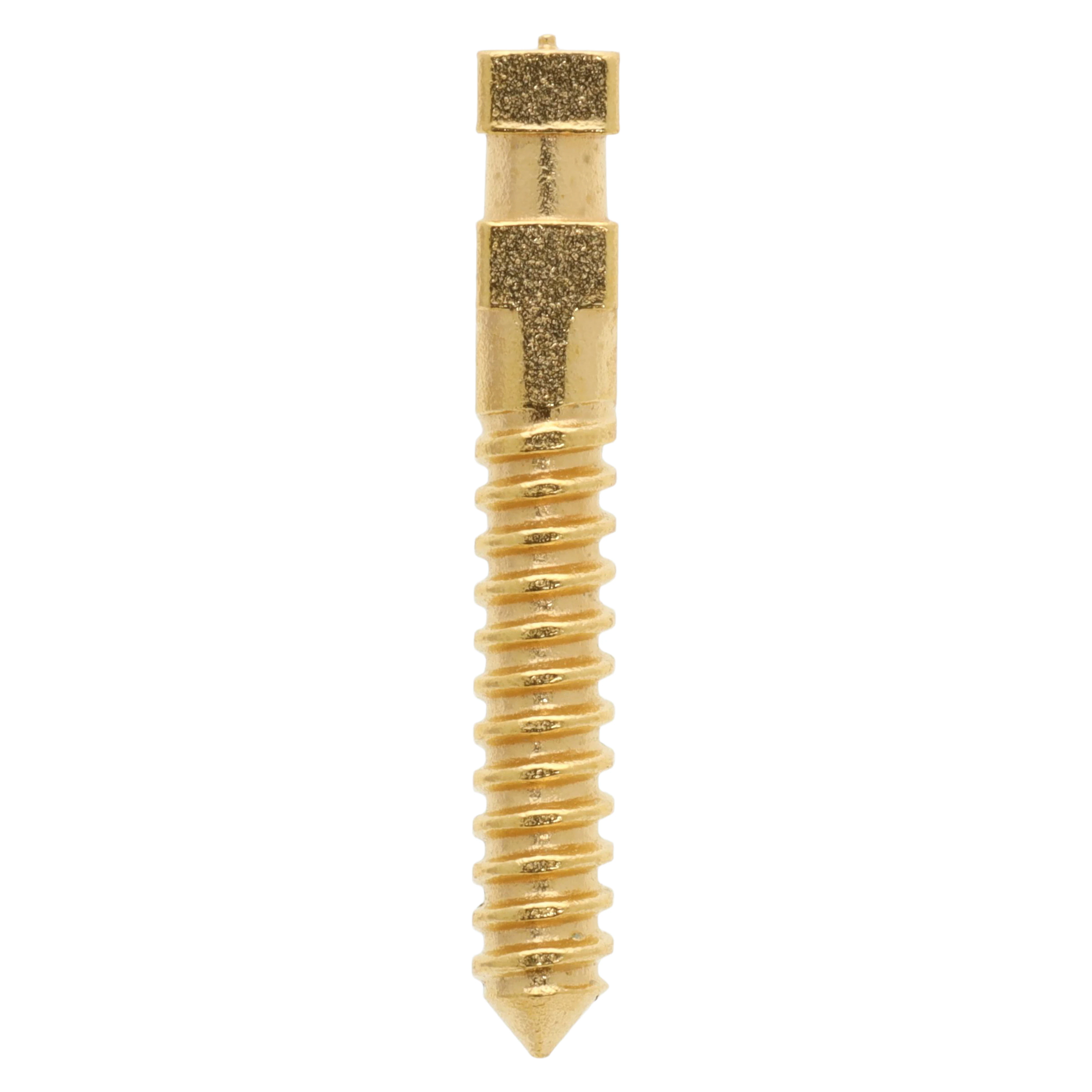 Compo-Post Screw Posts, Gold Plated, Long 12 mm, Refill, 12/Box
