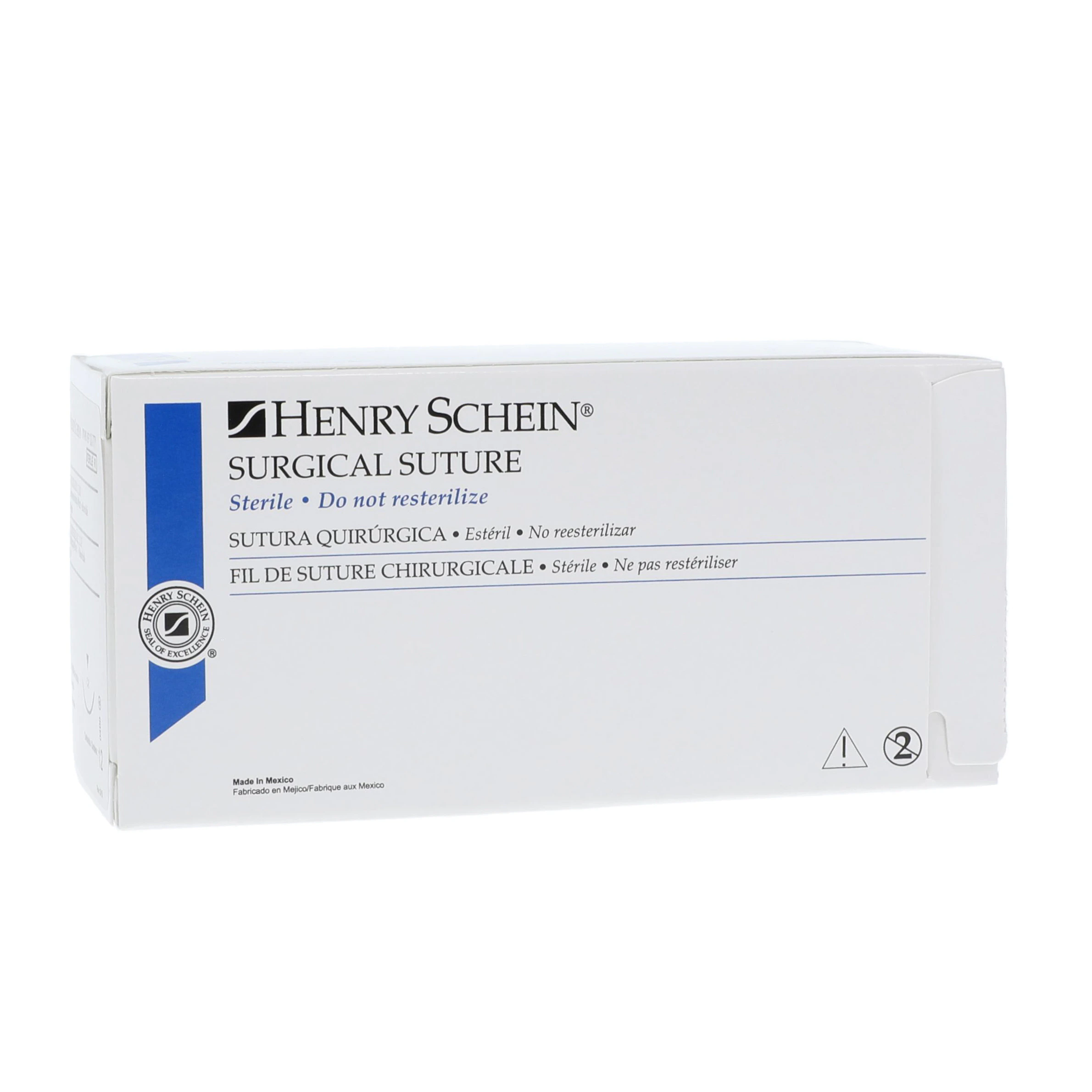Henry Schein Plain Gut Absorbable Surgical Sutures, 4-0, C-6 Reverse Cutting, 18" Beige, 12/Box