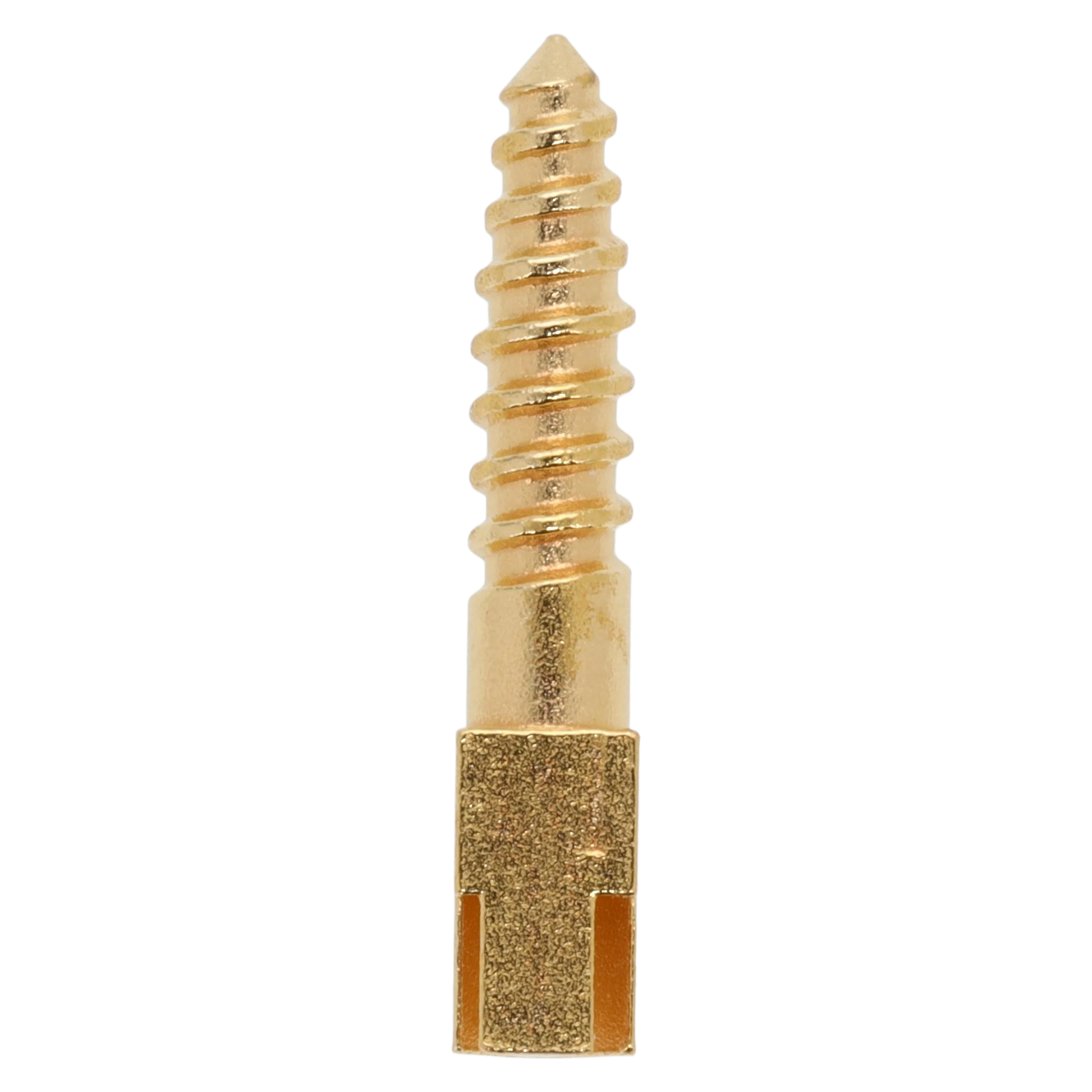 HSI Screw Posts Gold Plated Refill, Medium, 12/Box