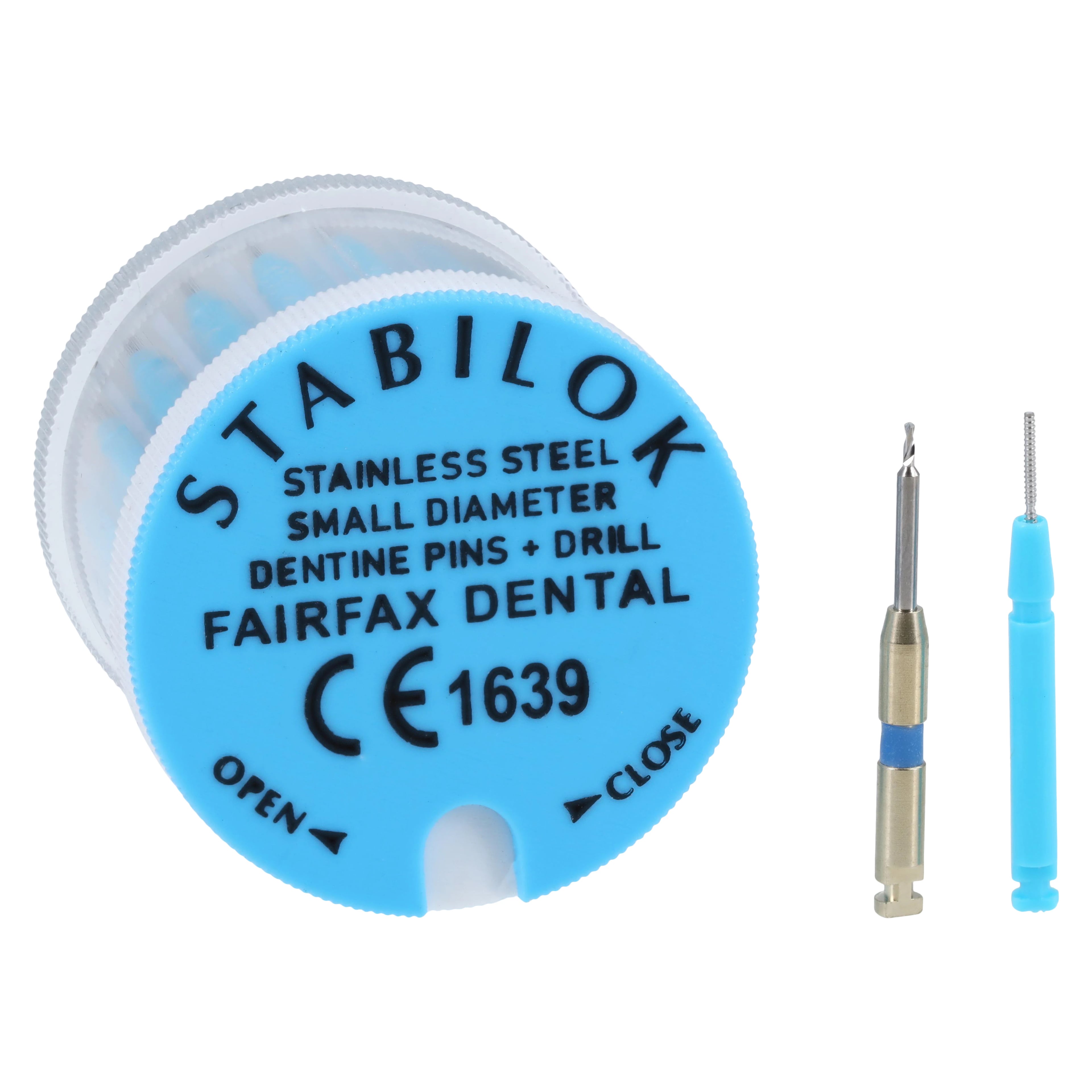 Stabilok Stainless Steel Dentin Pins, Standard Kit, .021" Blue, 20/Pk, FF-60048