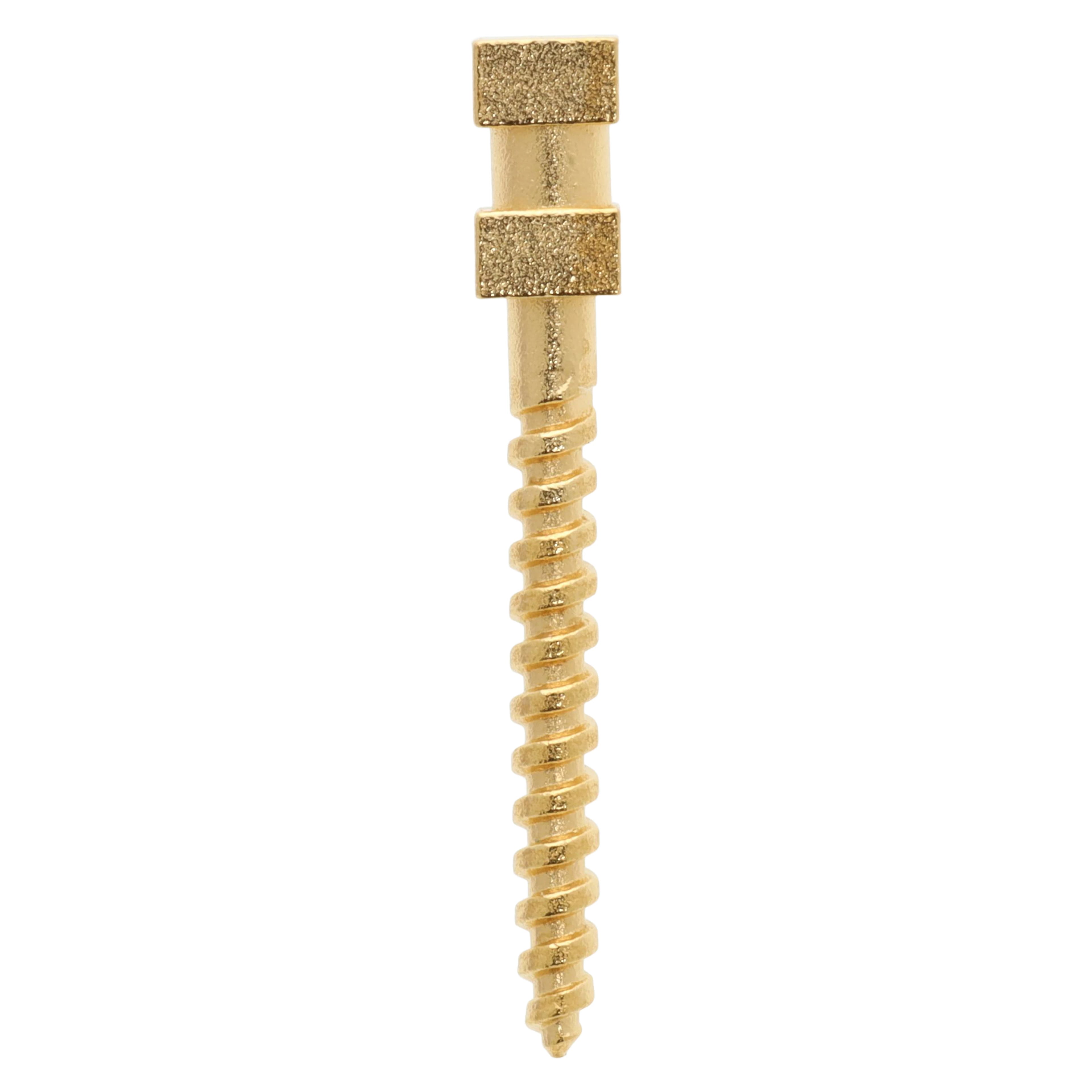 Compo-Post Screw Posts, Gold Plated, Long 12 mm, Refill, 12/Box