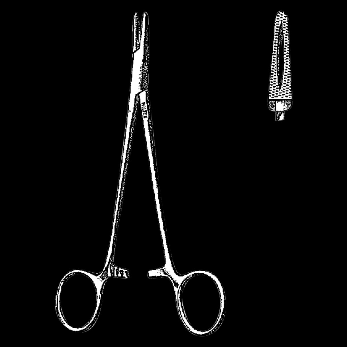 Mayo-Hegar Needle Holder, 8" Stainless Steel, Each