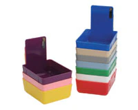 Keystone Classic Lab Work Pan, Red, 7" x 5" x 2-1/2", 12/Box, 7000372