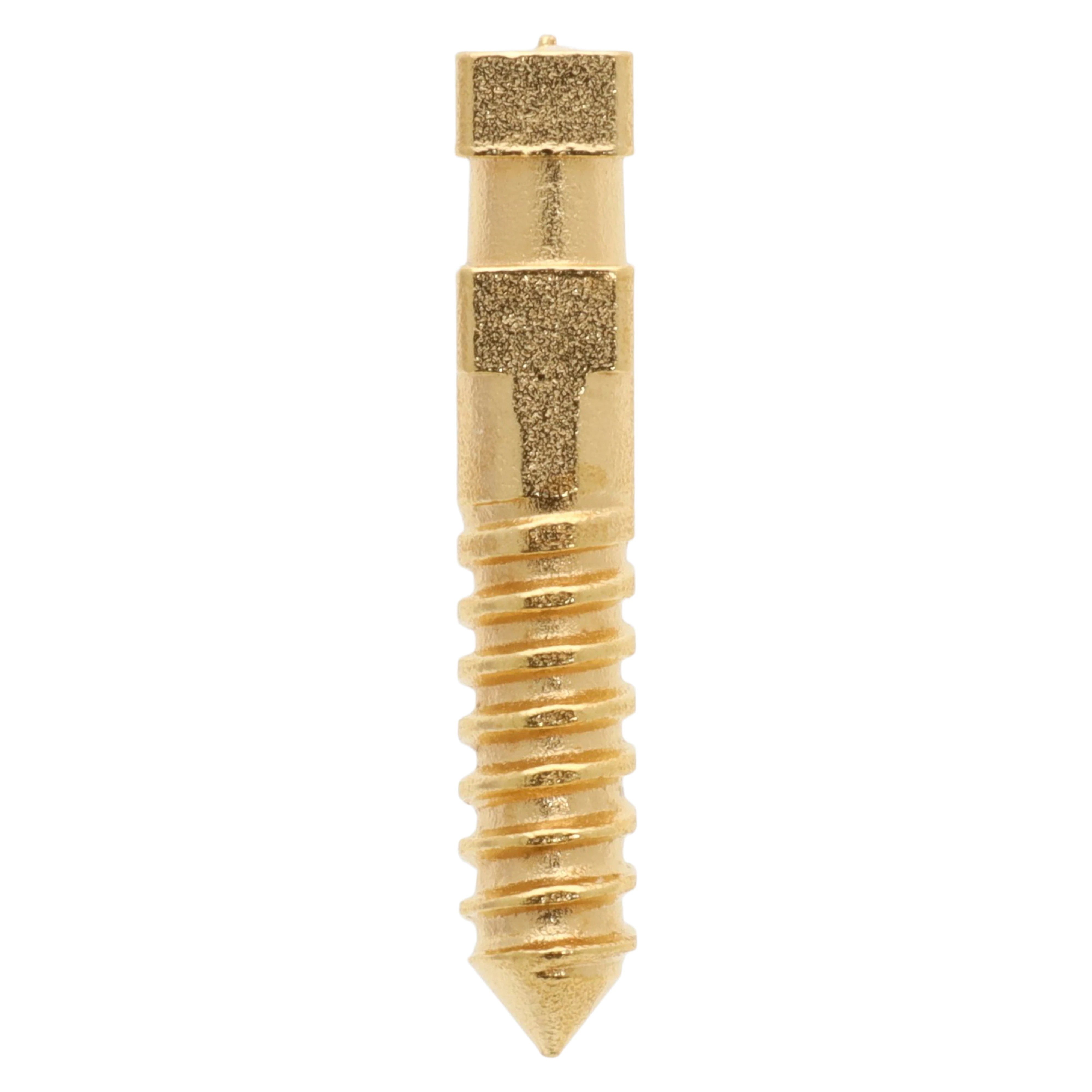 Compo-Post Gold Plated Screw Post Refill, Medium, 9.5 mm, 12/Box