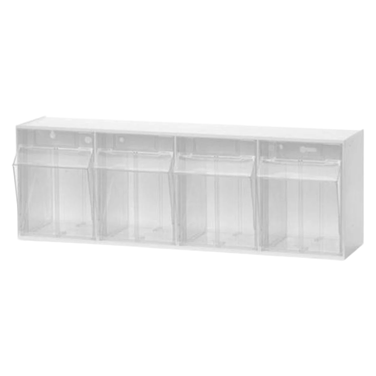 Marketlab Tilt Bin, Clear Polystyrene, 5" x 5" x 7.5", Each