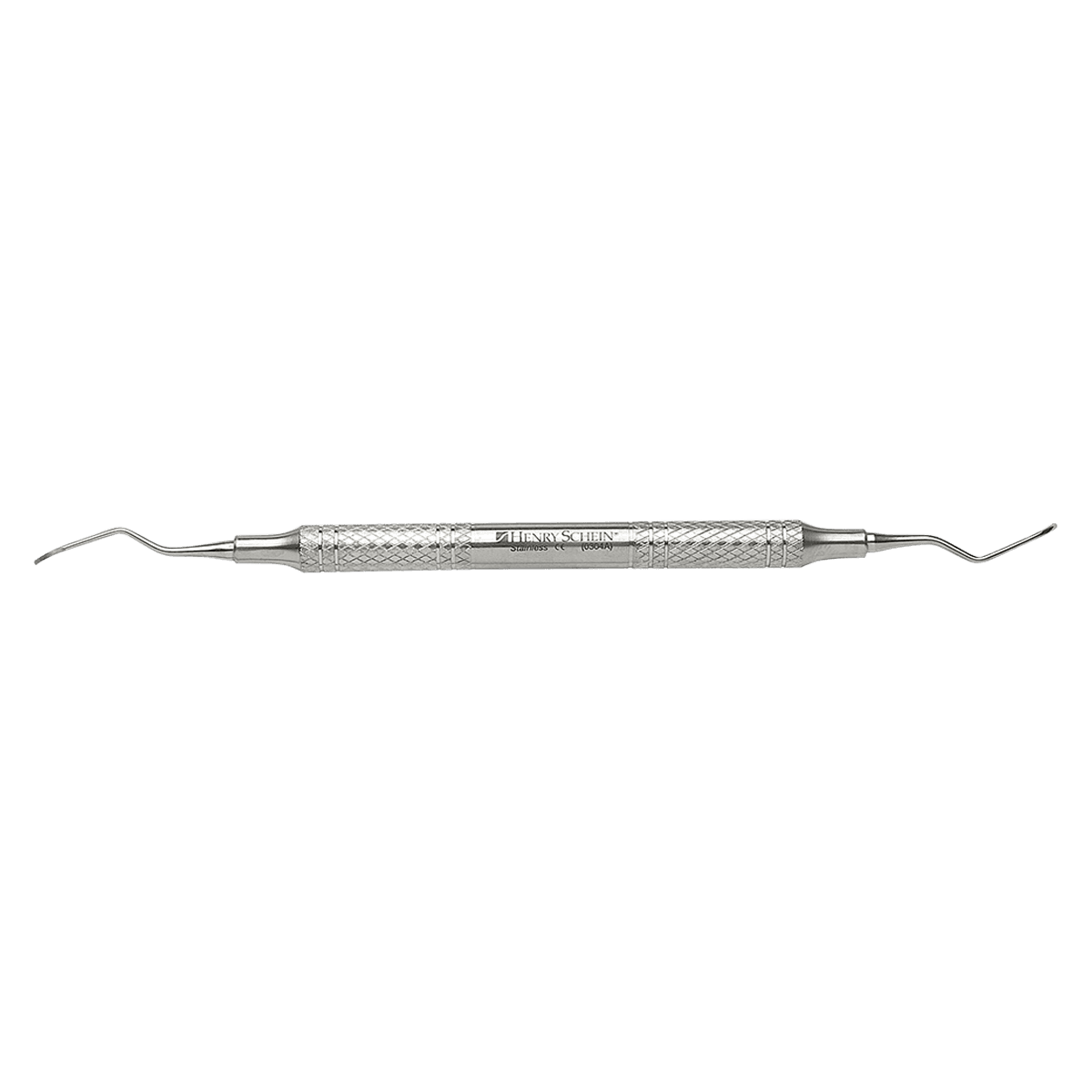 Henry Schein Columbia Curette Double End 2R/2L, Stainless Steel Hollow Handle, 8.0 mm Diameter, 20 g, Each