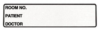 Carstens Label Wide Track White, 200/Roll