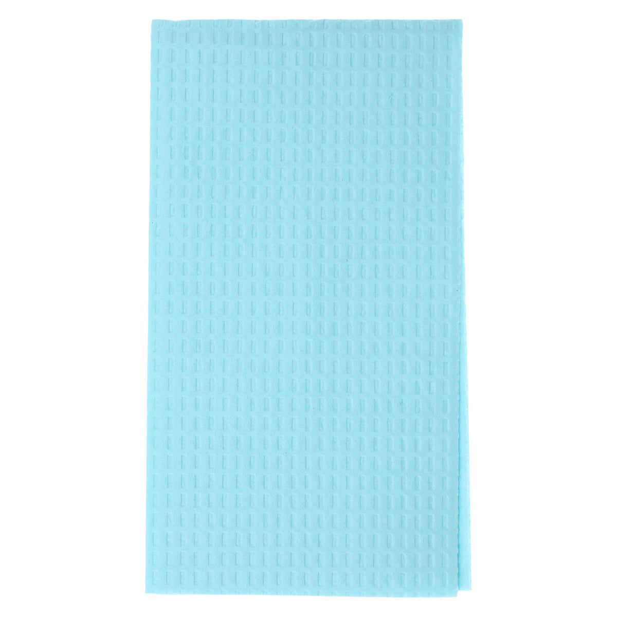 Tidi Choice Patient Bib, 17" x 18", 2-Ply Tissue/1-Ply Poly, Blue, Waffle-Embossed, 500/Case, 917473