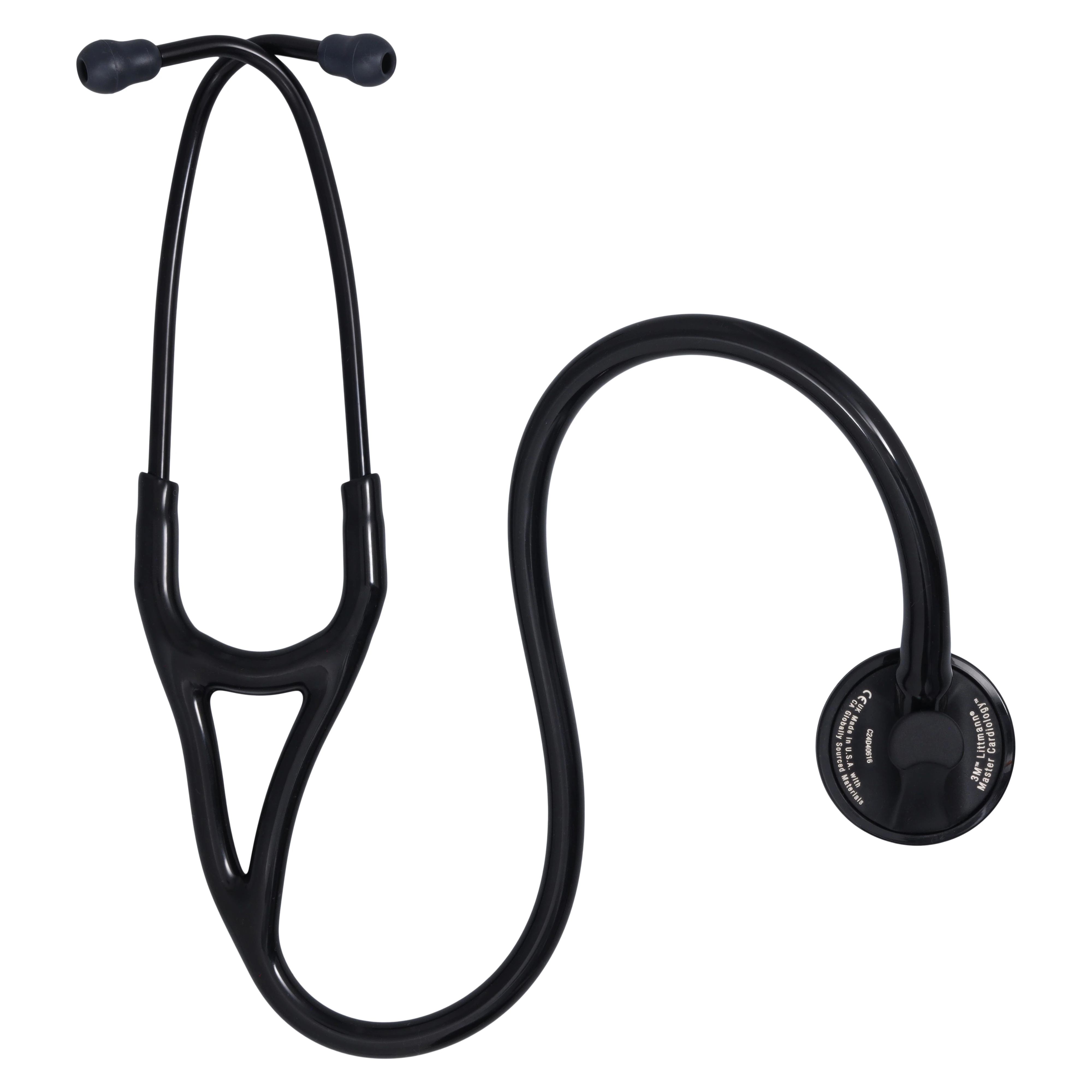 Littmann Master Cardiology Stethoscope, Adult/Child/Infant, Black, Double Lumen Tubing, Each
