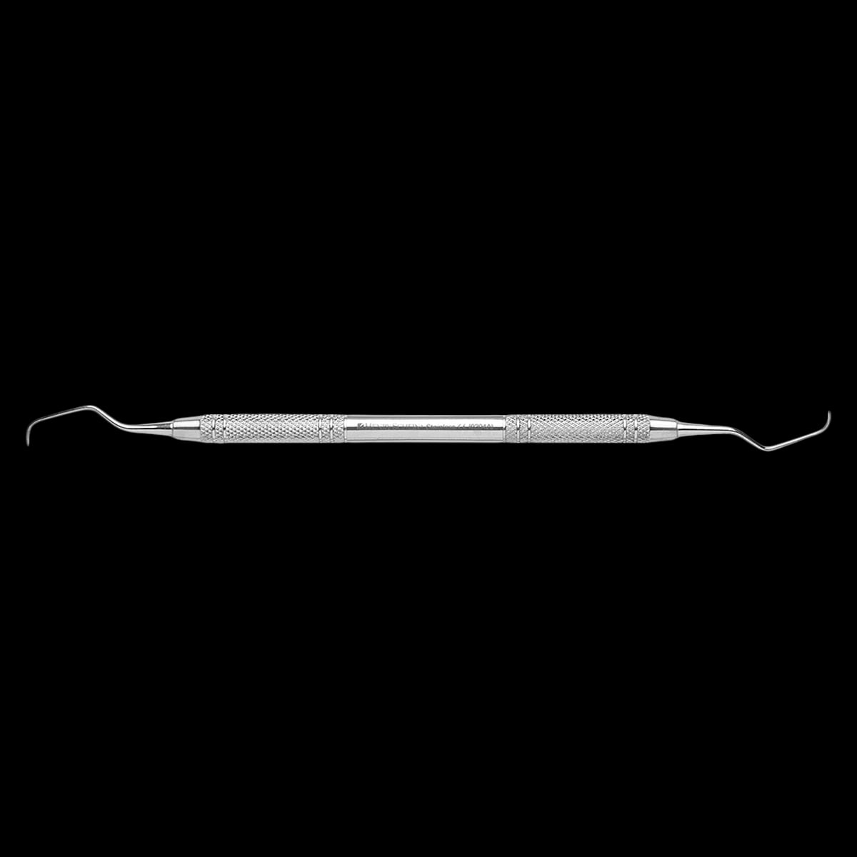 Henry Schein Gracey Long Curette Double End 3/4, Solid Handle, Stainless Steel, Each