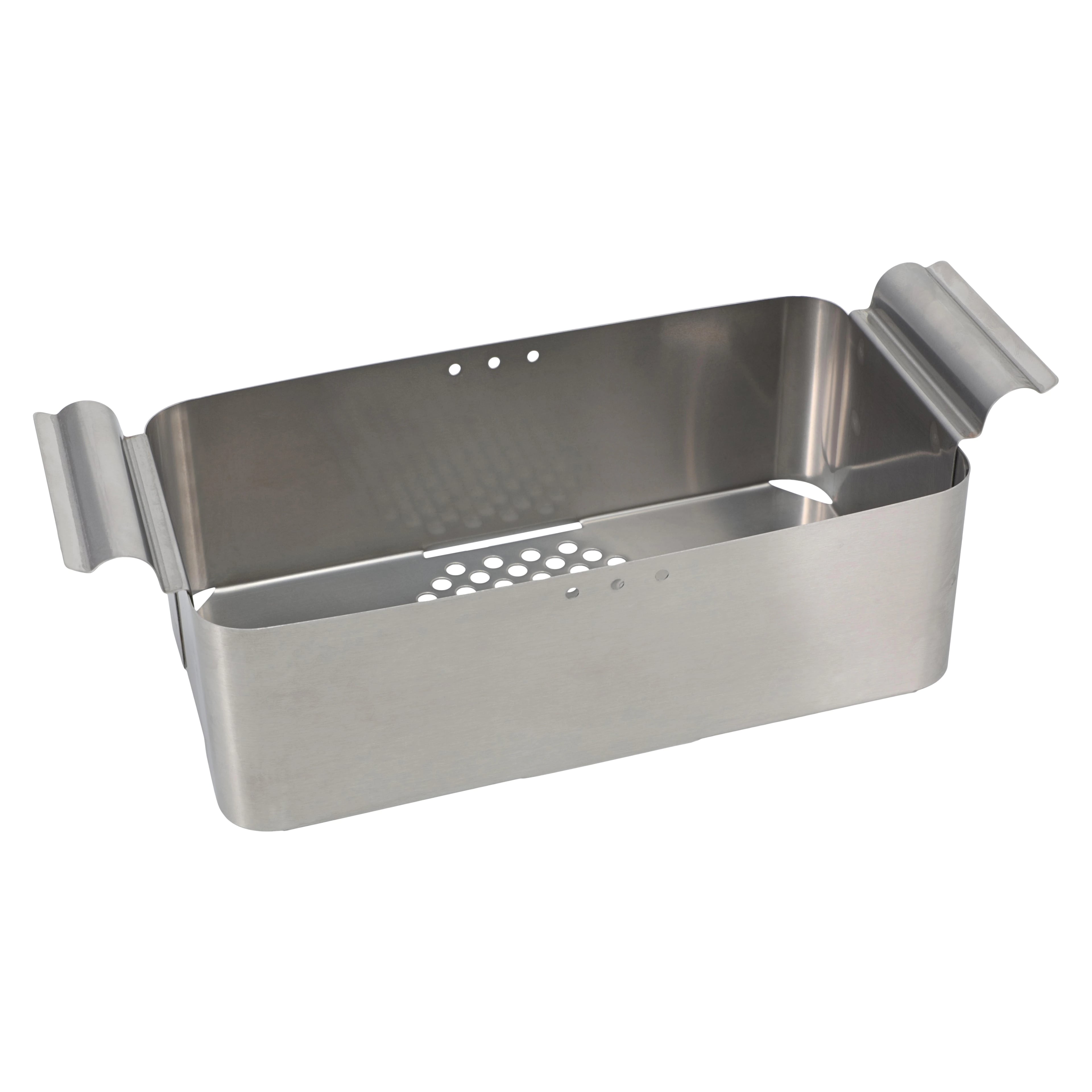 Ultrasonic Cleaner Basket, Solid Side, Perforated Bottom, Each
