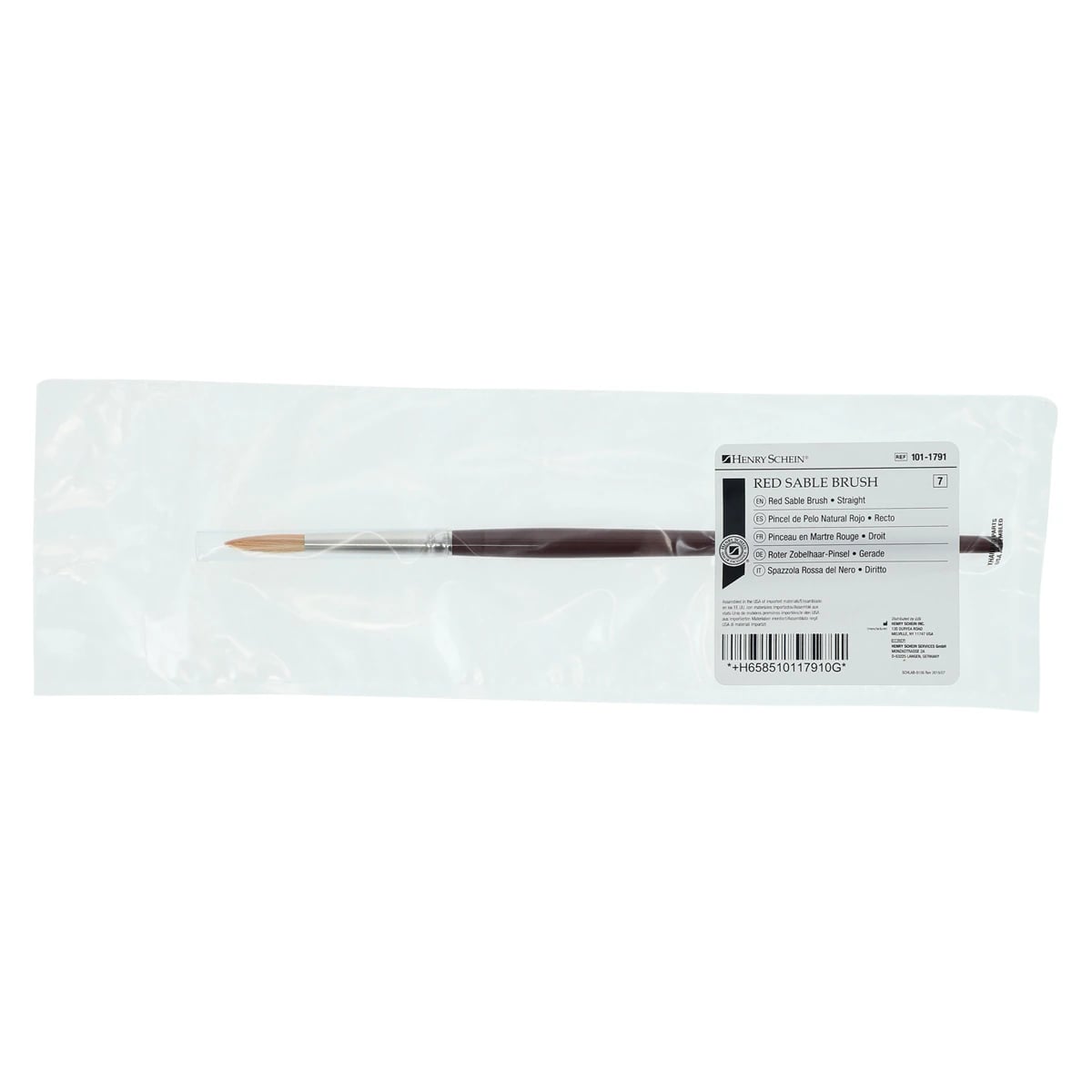 Ceramist Brush Red Sable Straight #7, Each