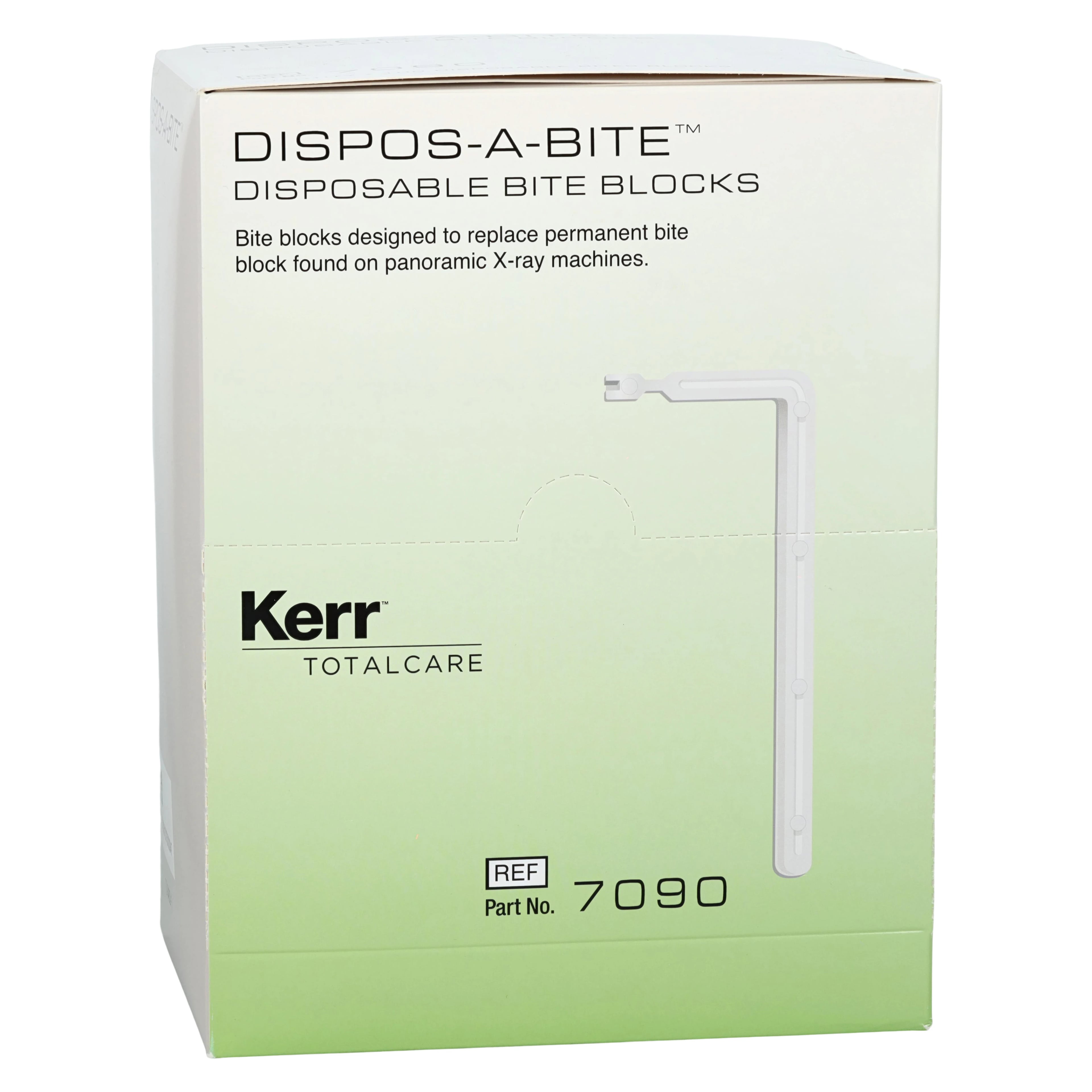 Dispos-a-Bite Disposable Bite Block for Belmont X-Caliber, White, 100/Box, #7090C