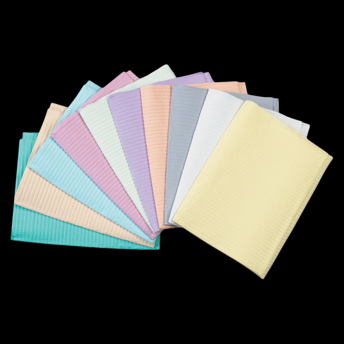 Econoback Aqua Patient Bibs, 2-Ply Paper + 1-Ply Poly, 13" x 19", 500/Pk, WEXAQ