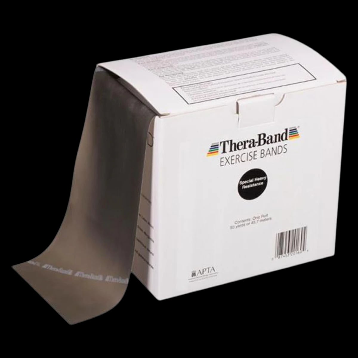 Thera-Band Special Heavy Resistance Exercise Band, Black, 50 yd Roll