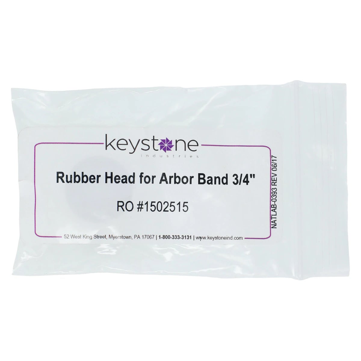 Keystone Arbor Band Mandrel Rubber Head Only, 3/4", 1502515