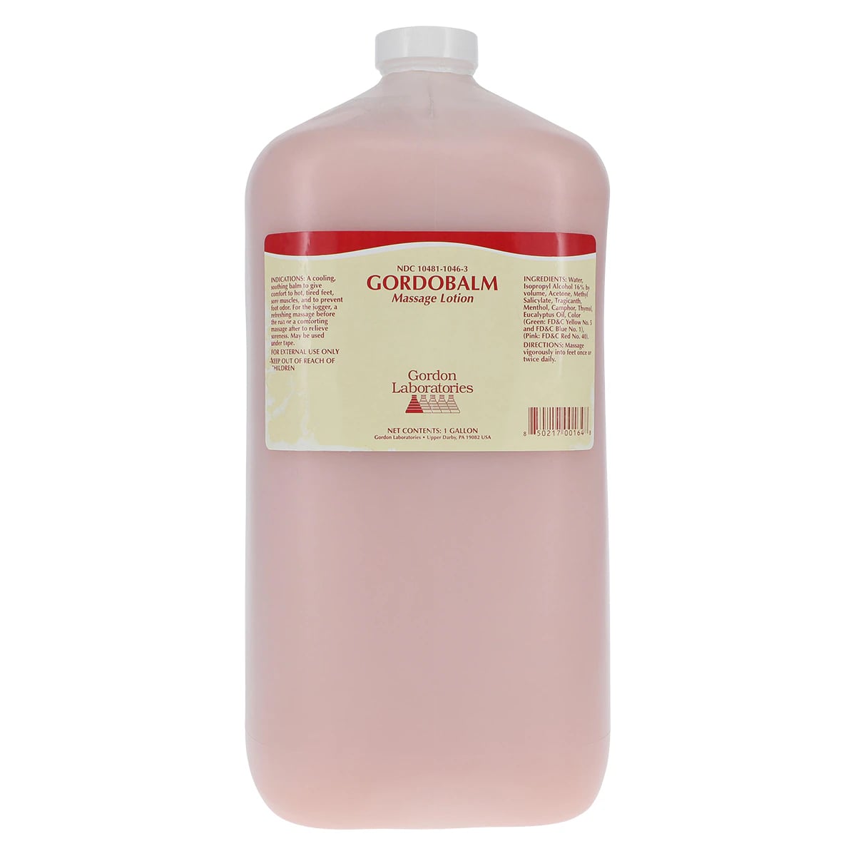 Gordobalm Massage Lotion, Pink, 1 Gallon (Gordon Laboratories)