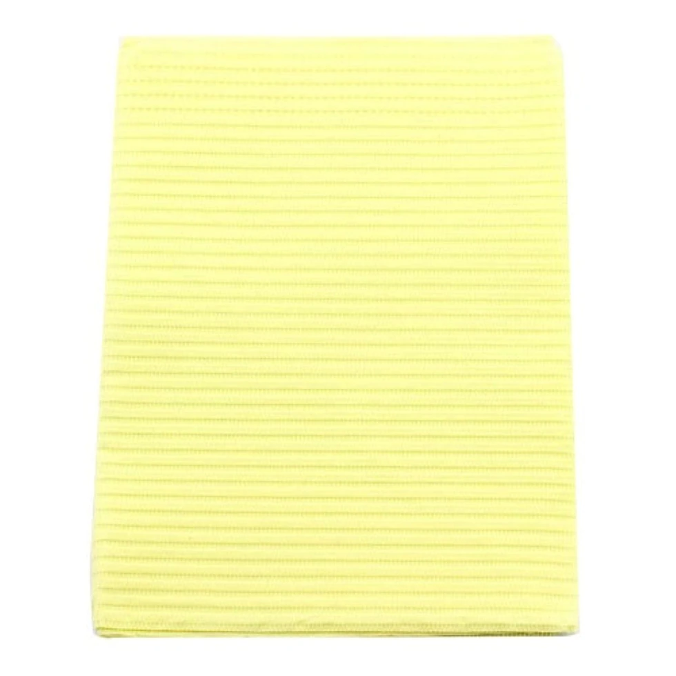 Crosstex PolyBack Patient Bibs, 3-Ply Tissue/1-Ply Poly, 13" x 19", Yellow, 500/Case, WPXYE